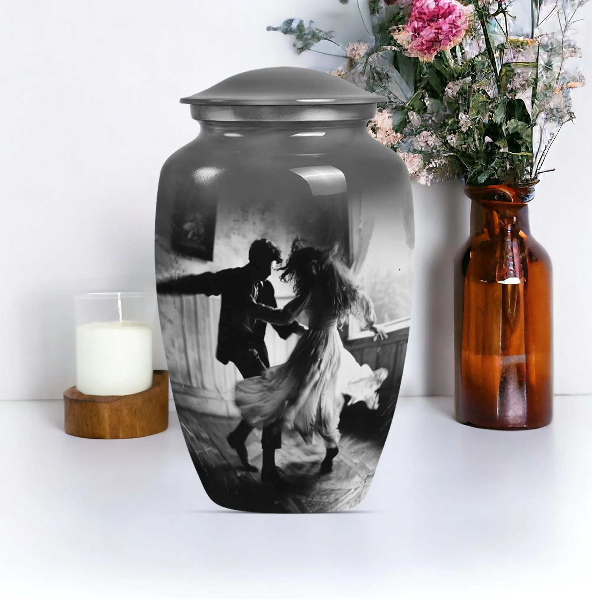 Dancing Urn: Elegant Remembrance Cremation Keepsake Urn