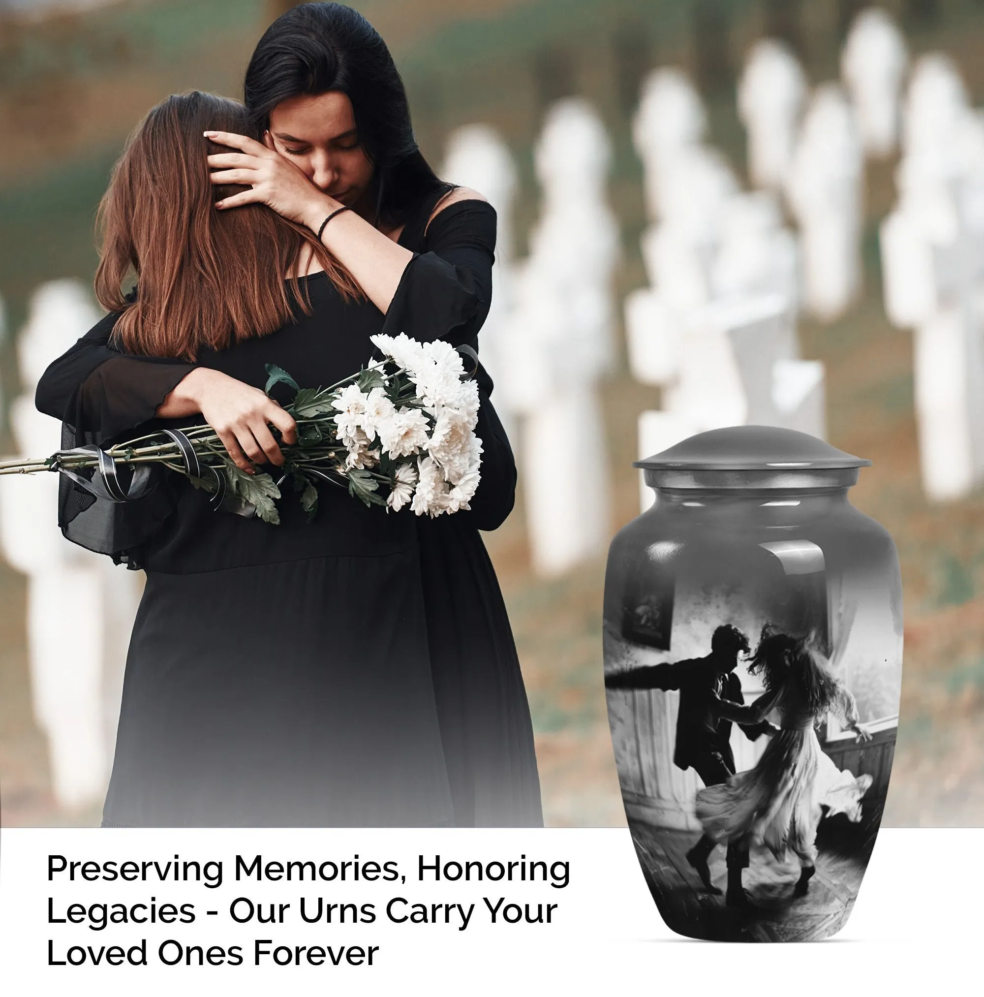 Dancing Urn: Elegant Remembrance Cremation Keepsake Urn