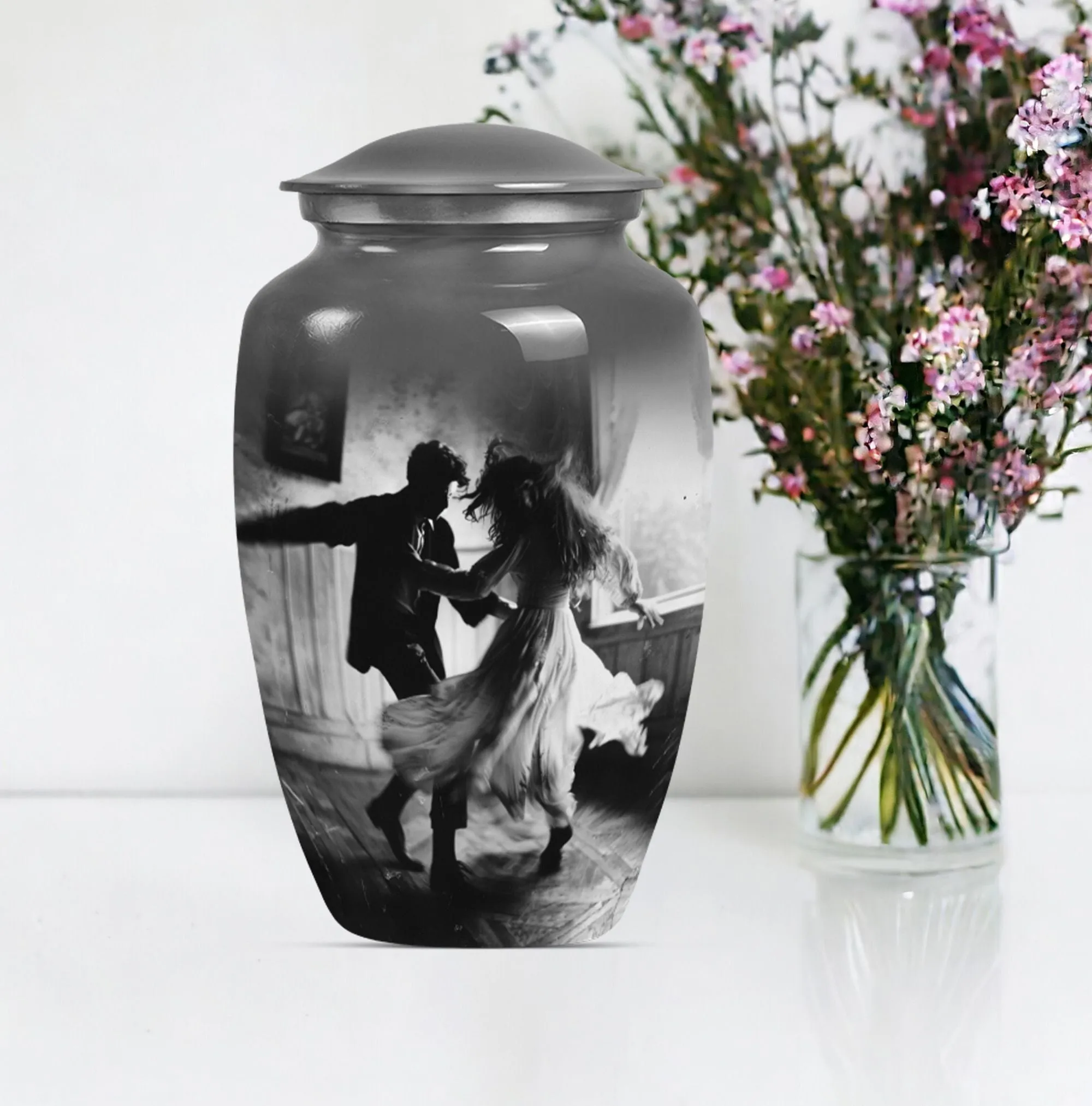 Dancing Urn: Elegant Remembrance Cremation Keepsake Urn