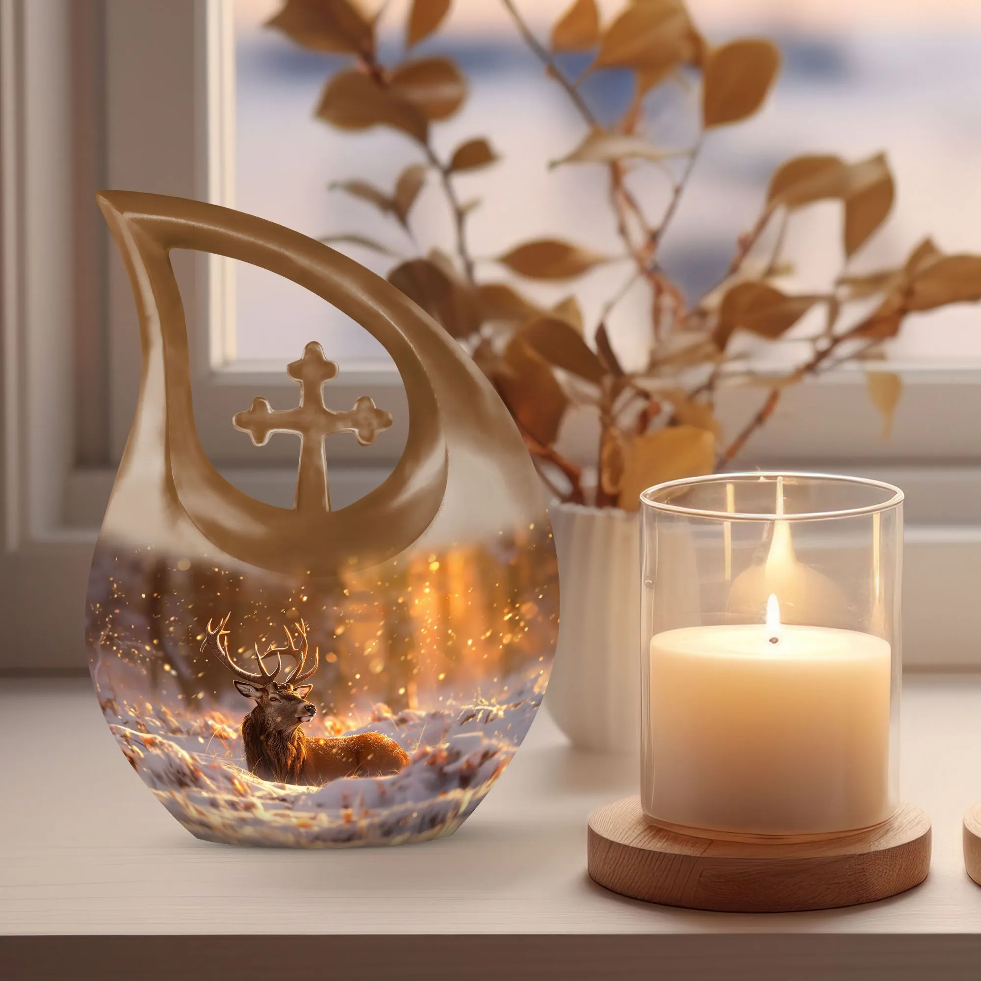Deer  most popular cremation urn small urn for humans