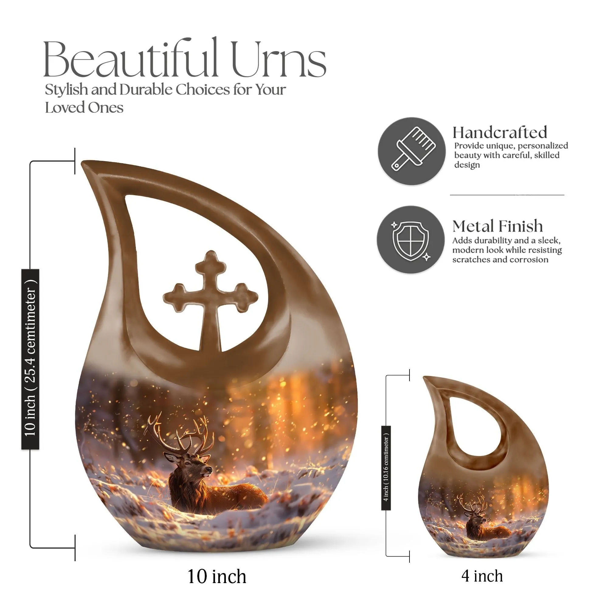 Deer  most popular cremation urn small urn for humans