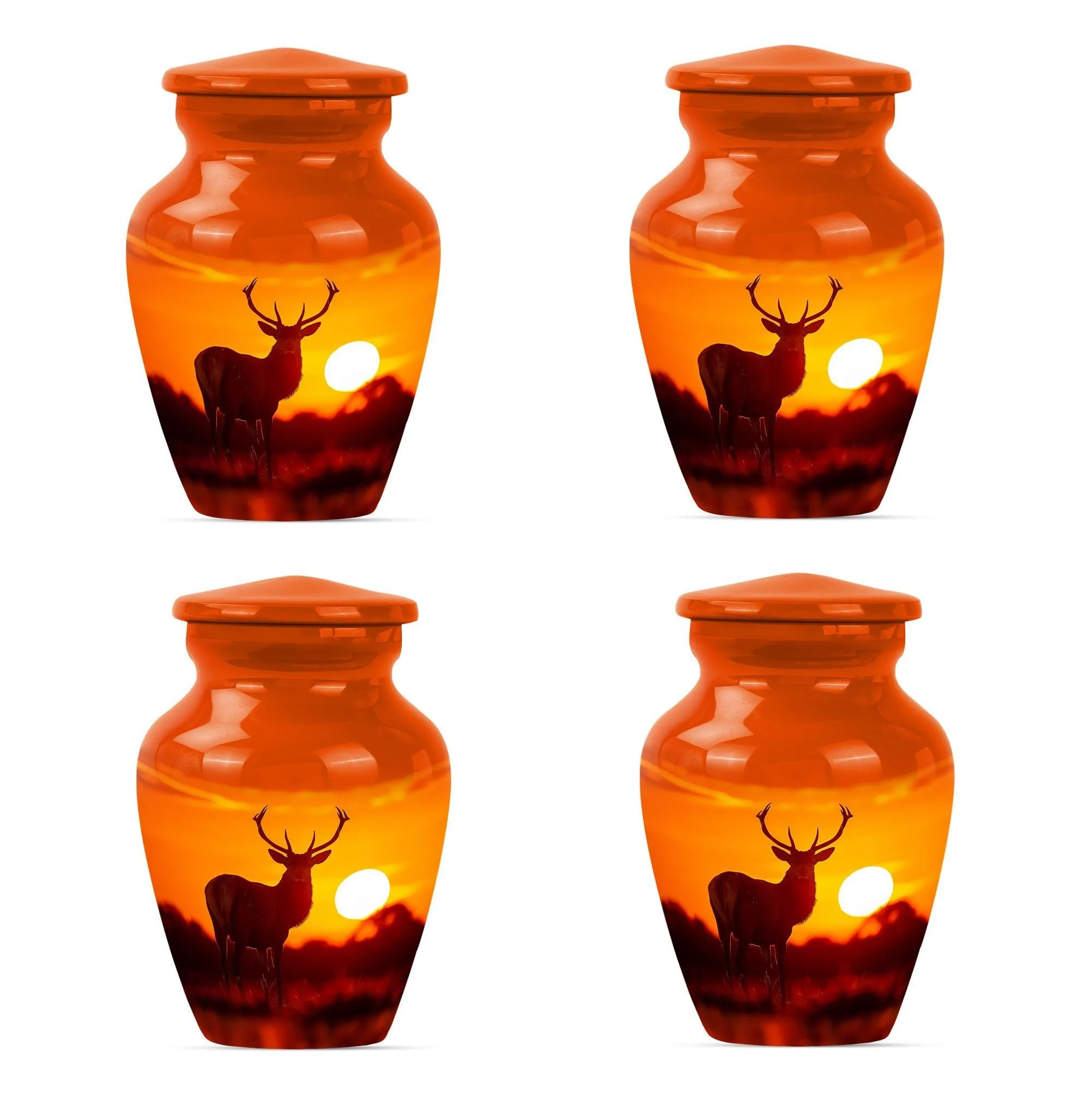 Deer Theme Cremation Tribute Personalized Memorial Urn