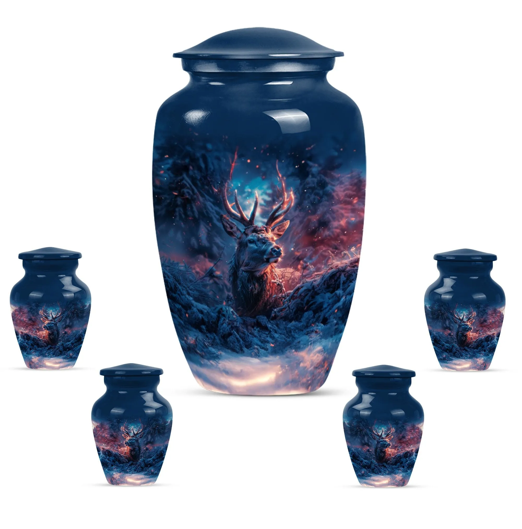 Deer Themed Cremation Urn - Commemoration for Cremation Rites