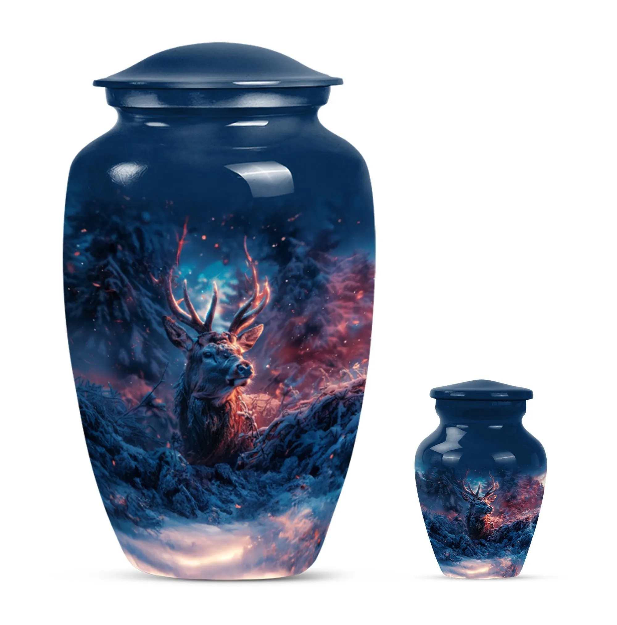Deer Themed Cremation Urn - Commemoration for Cremation Rites