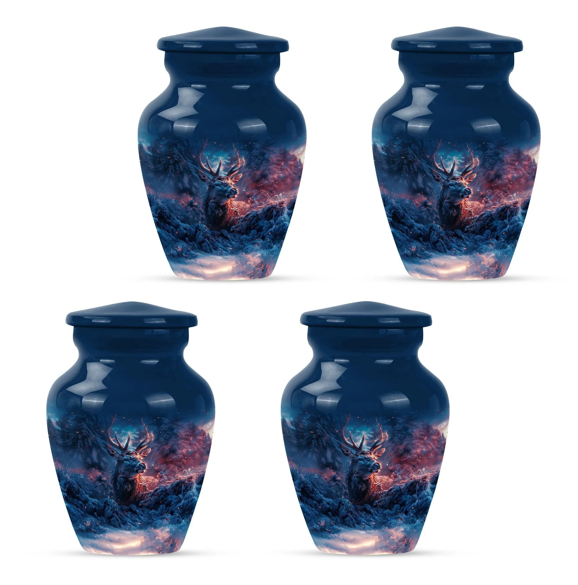 Deer Themed Cremation Urn - Commemoration for Cremation Rites