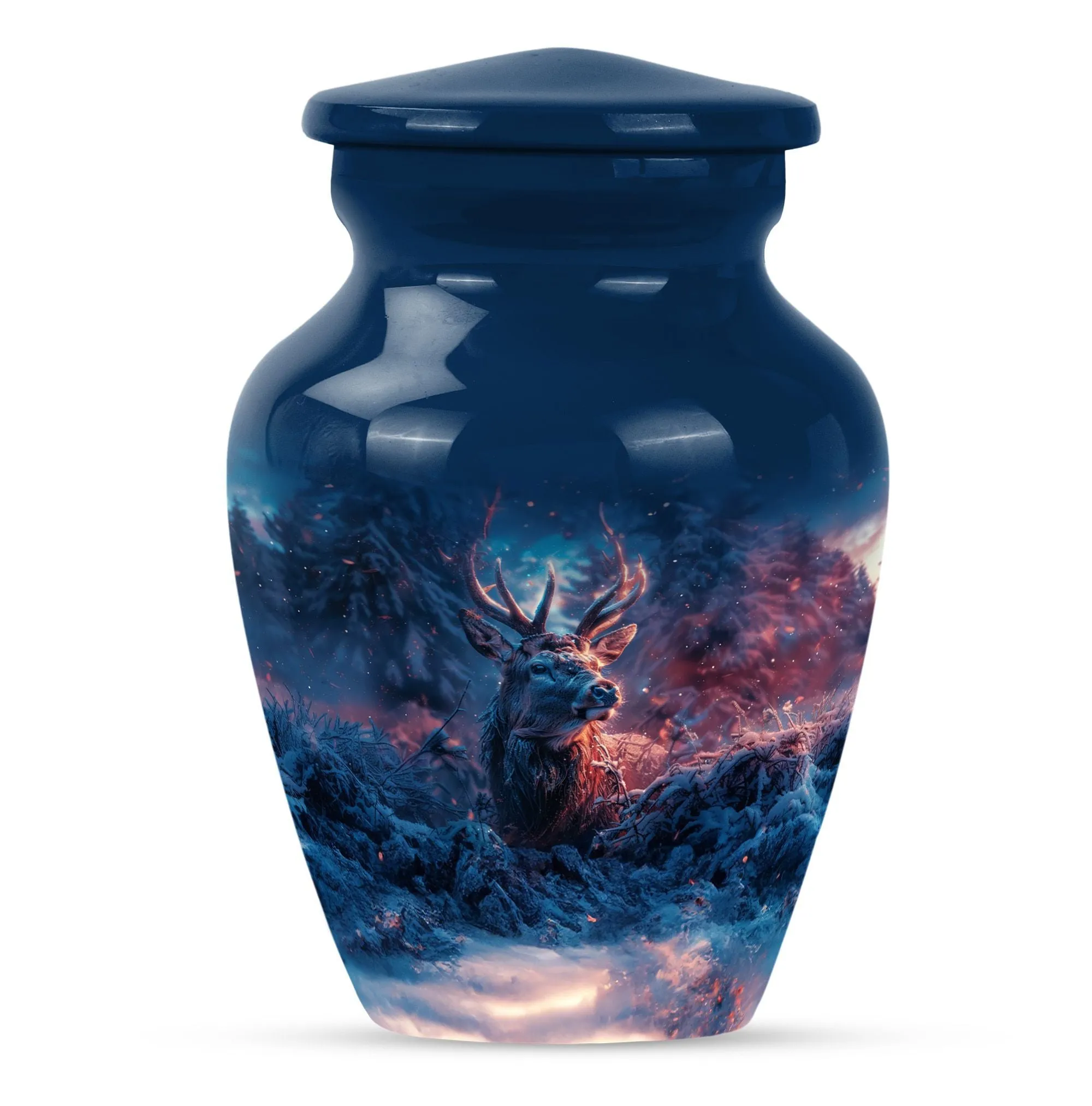 Deer Themed Cremation Urn - Commemoration for Cremation Rites