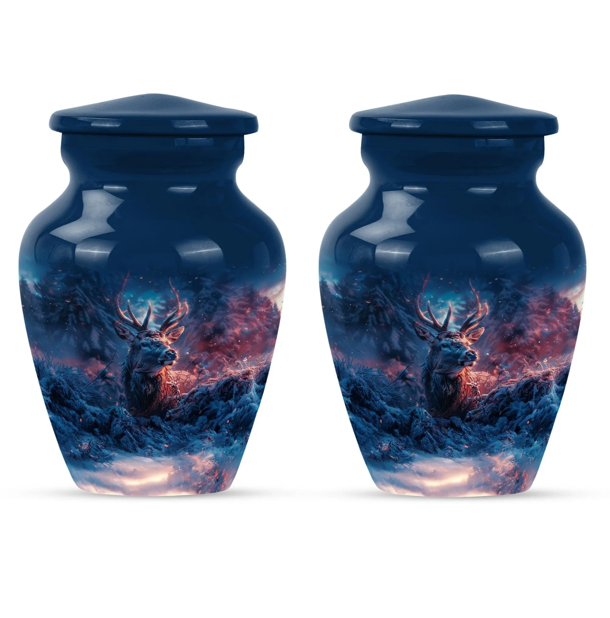 Deer Themed Cremation Urn - Commemoration for Cremation Rites