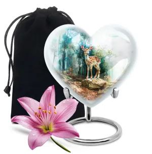 Deer Urn Remembrance - Majestic Cremation Ashes Keeper
