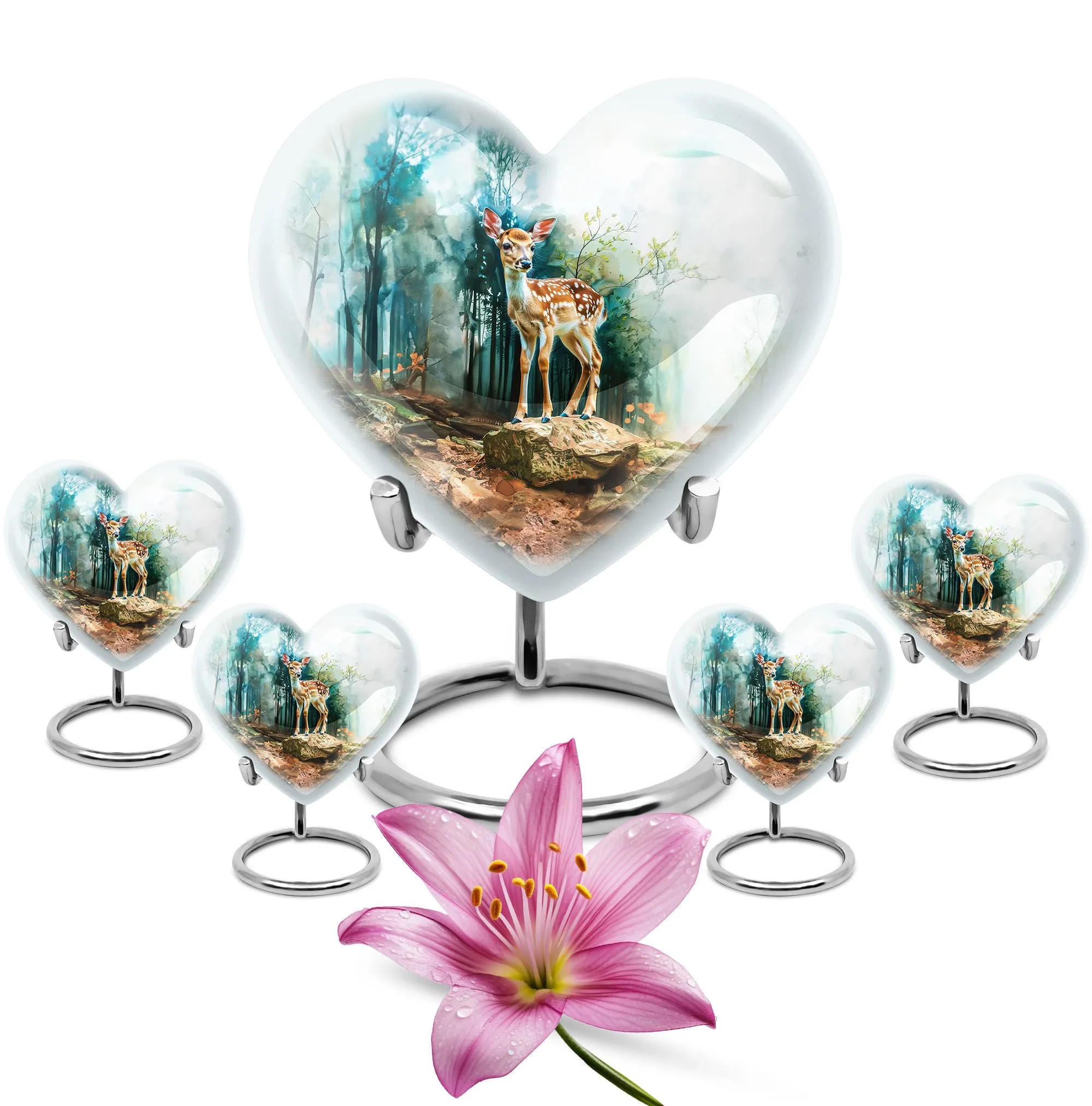 Deer Urn Remembrance - Majestic Cremation Ashes Keeper