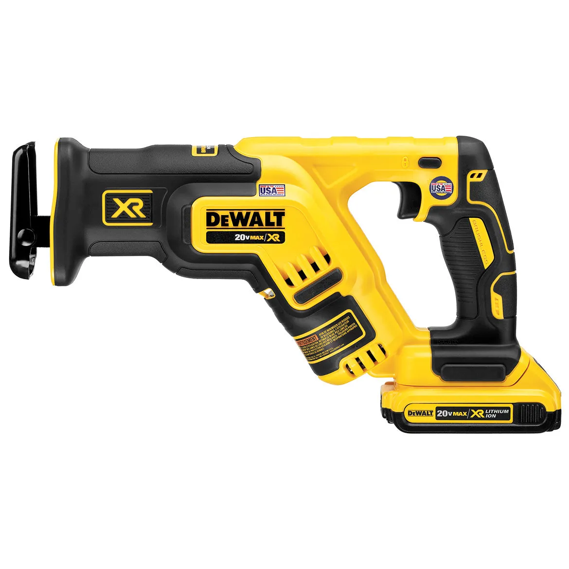 DeWALT DCK494P2 20V 4-Tool Hammer Drill, Driver, Recip Saw and Light Combo