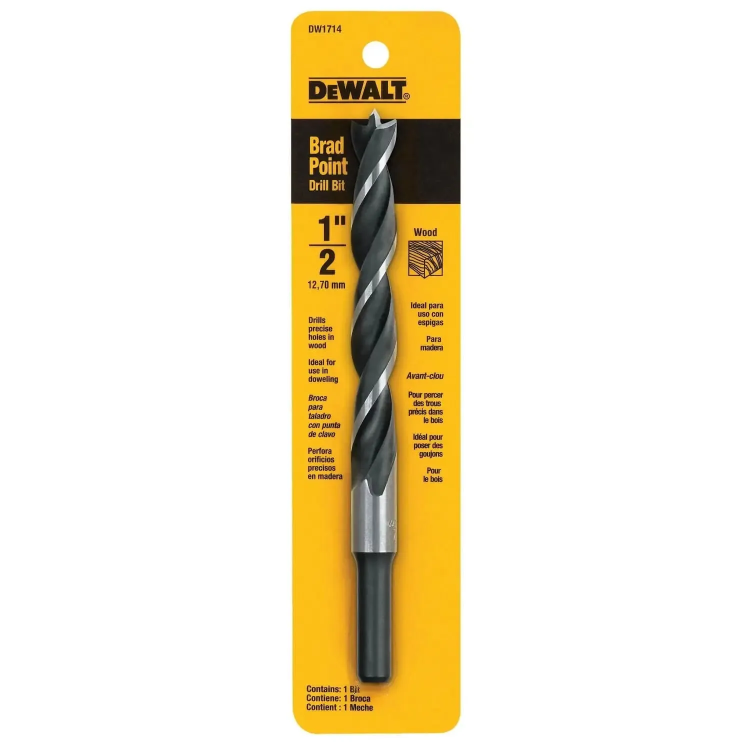 DEWALT DW1714-1/2-Inch Brad Point Bit