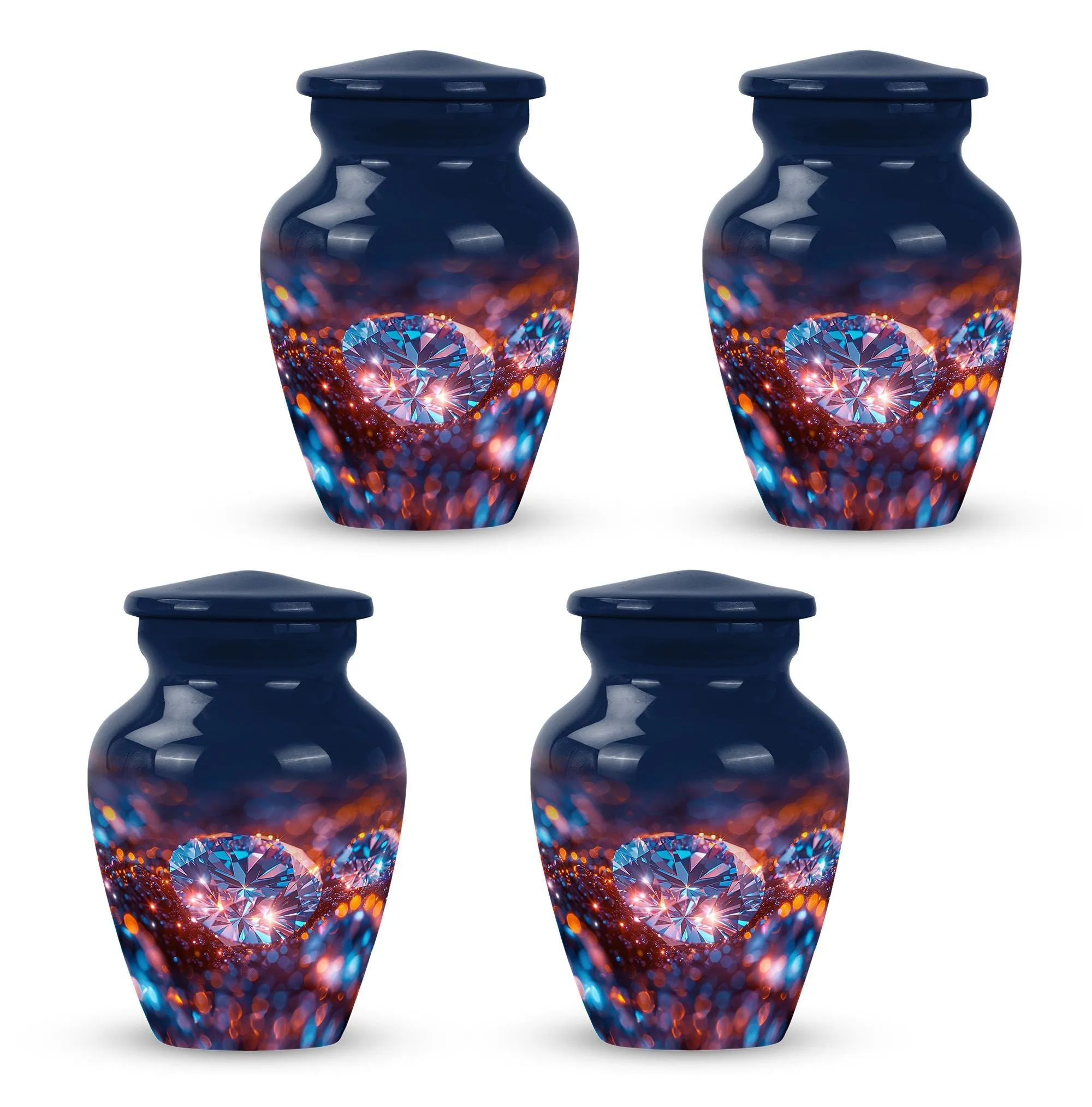 Diamond Tranquillity: Cherished Memorial Urn for Women