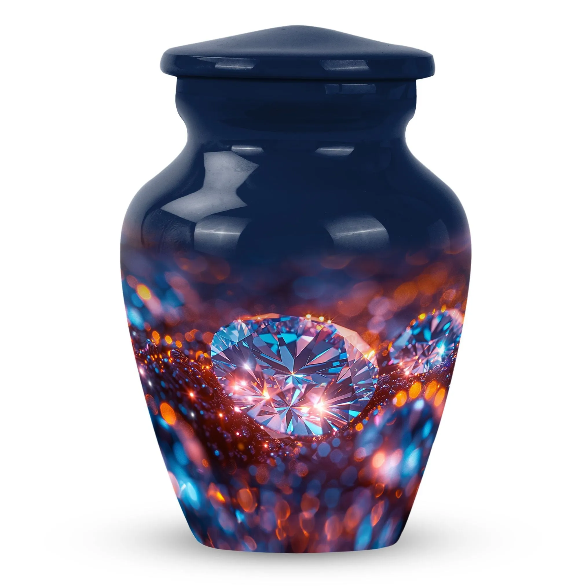 Diamond Tranquillity: Cherished Memorial Urn for Women