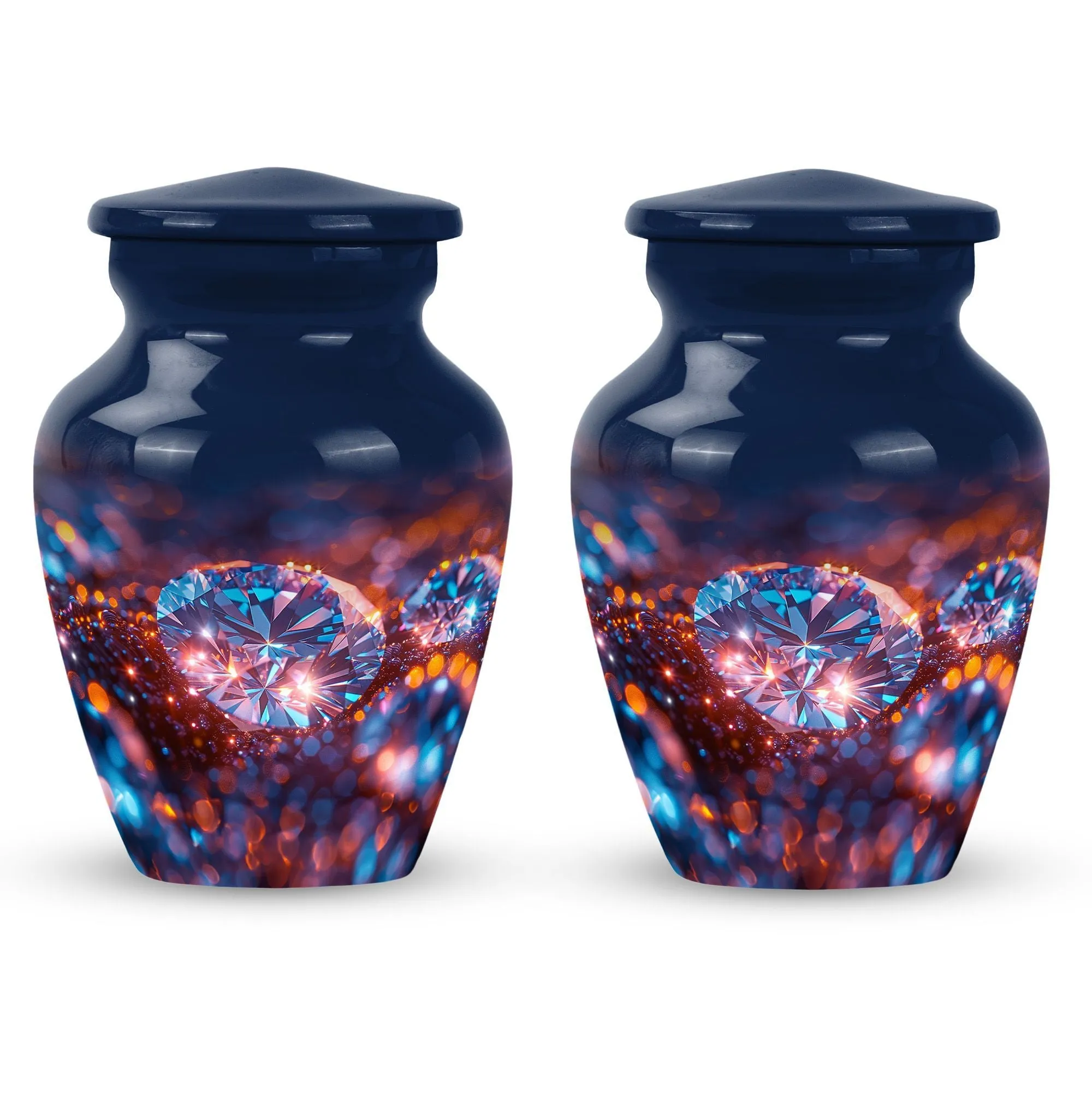 Diamond Tranquillity: Cherished Memorial Urn for Women