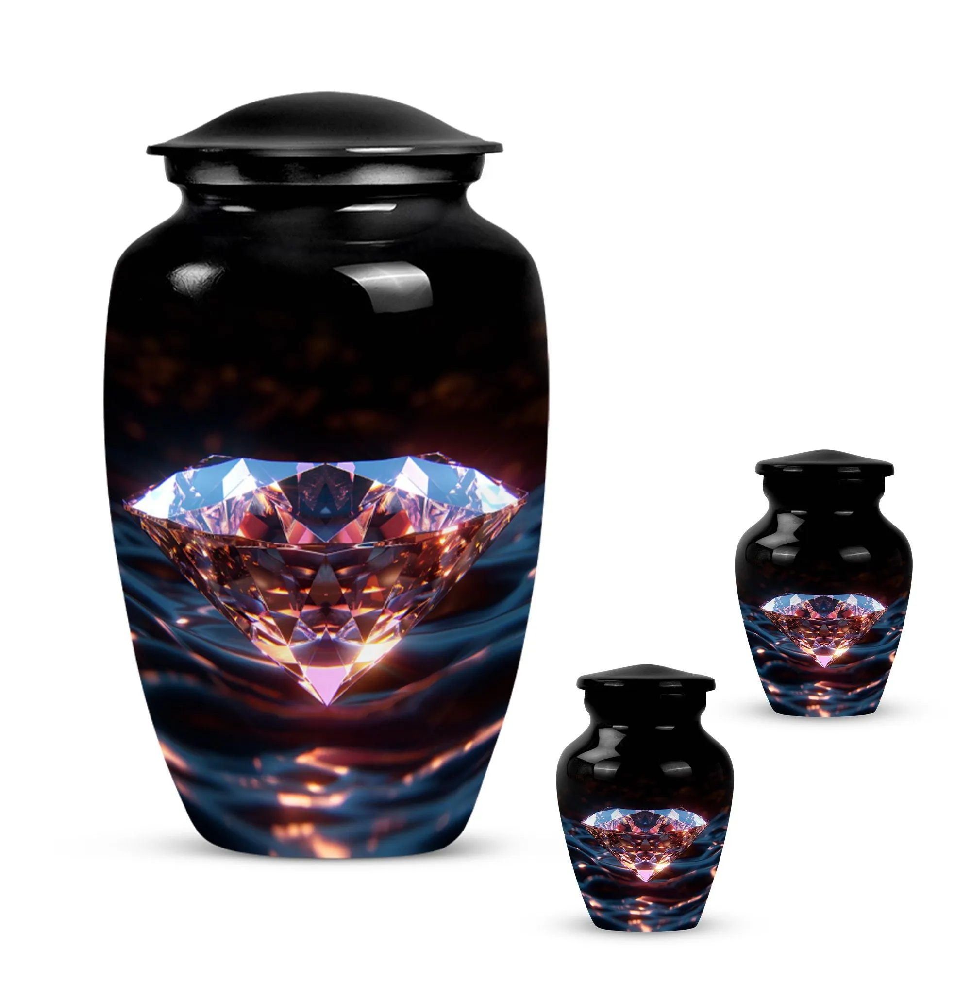 Diamond Tribute: Memorial Forever Cremation Urn For Ashes