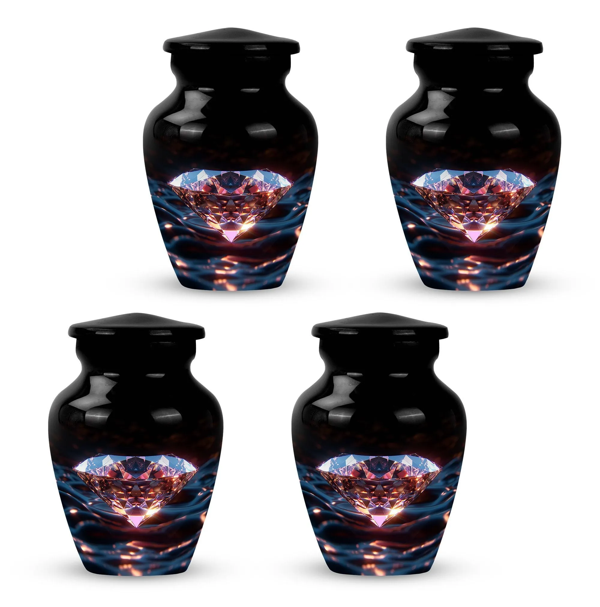 Diamond Tribute: Memorial Forever Cremation Urn For Ashes