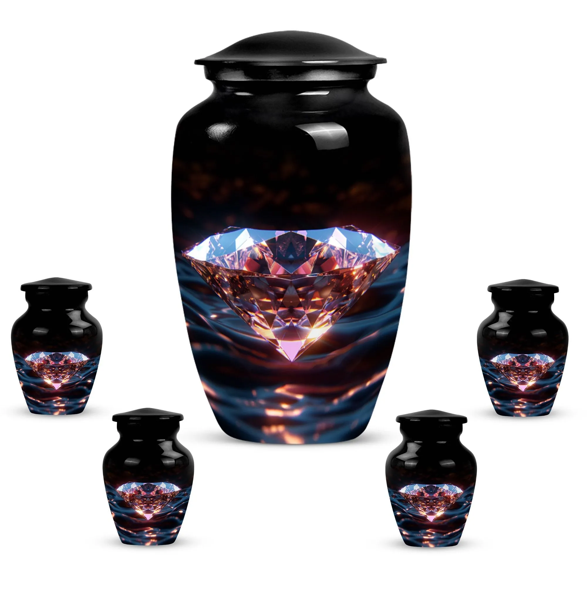 Diamond Tribute: Memorial Forever Cremation Urn For Ashes