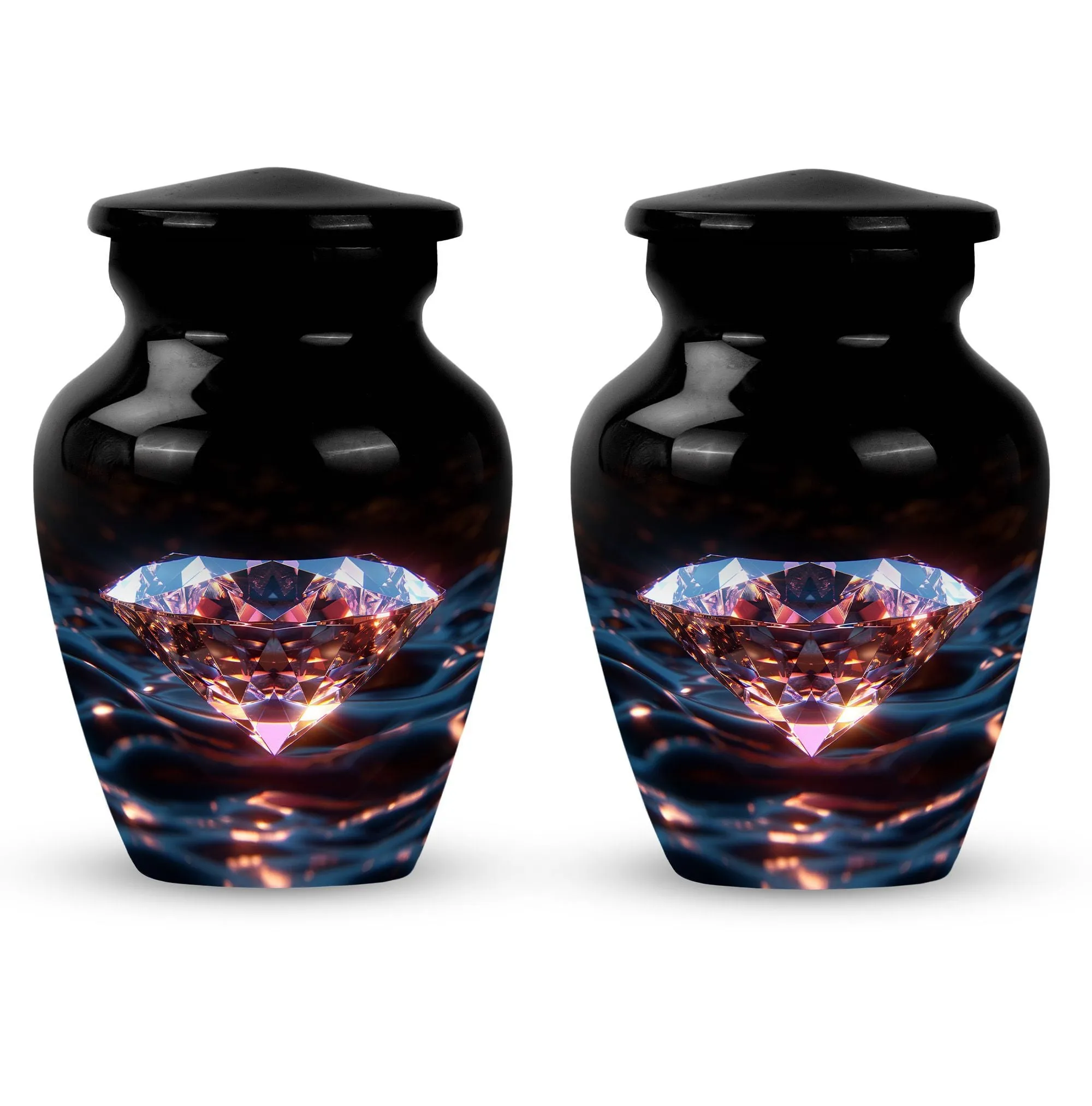 Diamond Tribute: Memorial Forever Cremation Urn For Ashes