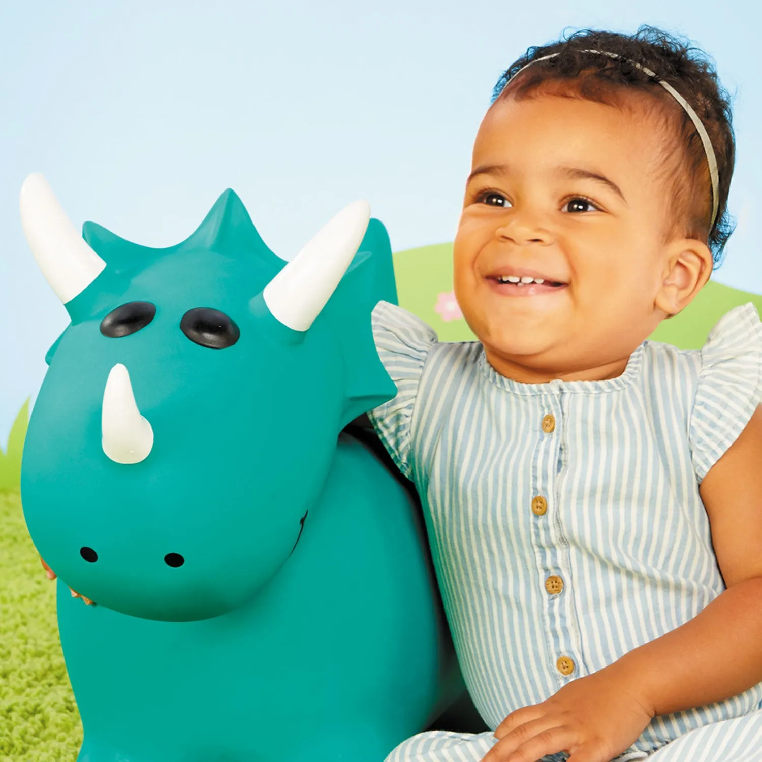 Dino Animal Hopper – Inflatable Bounce Toy with Durable No-Slip Material & Handle