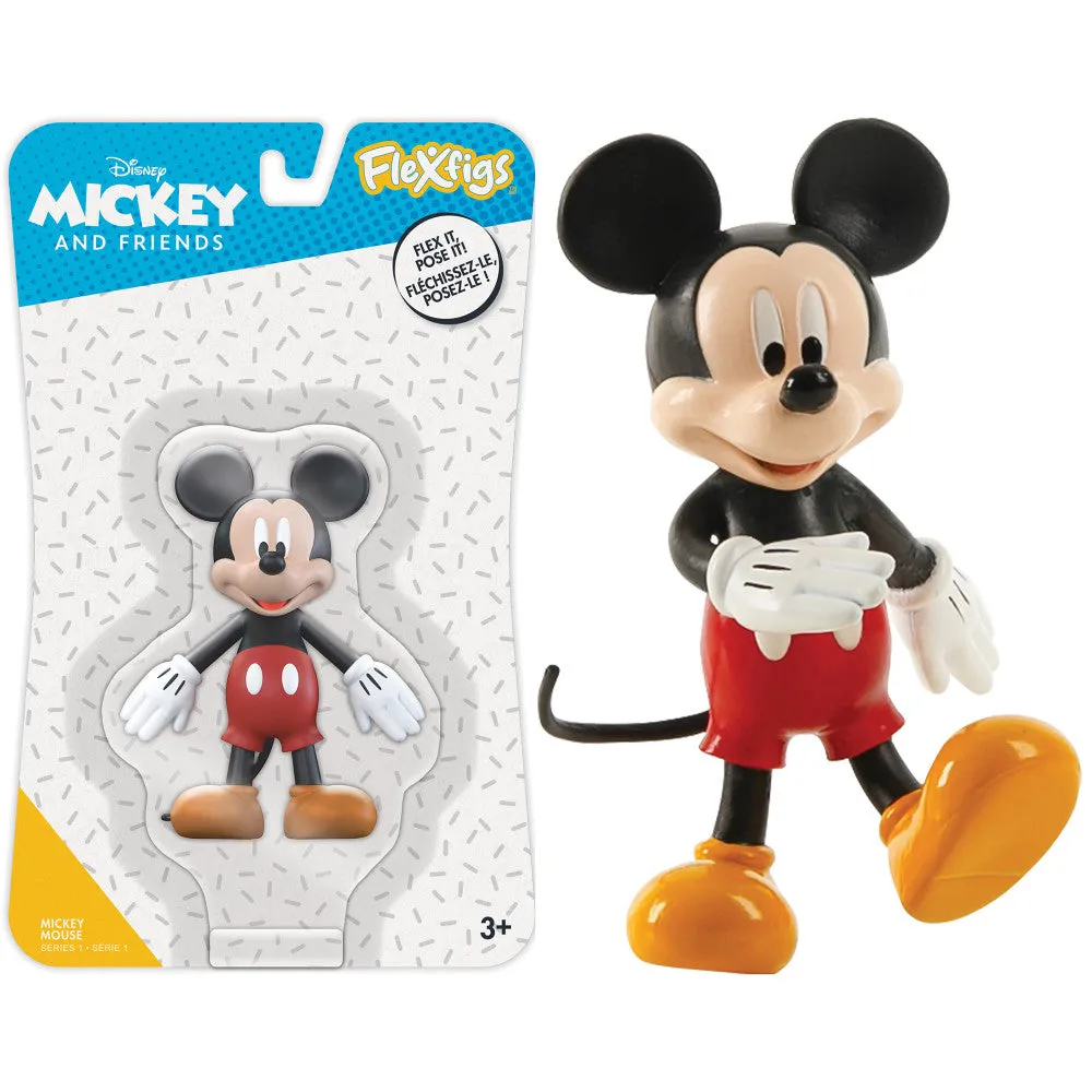 Disney FleXfigs: Mickey & Minnie 2-Pack Poseable Action Figures
