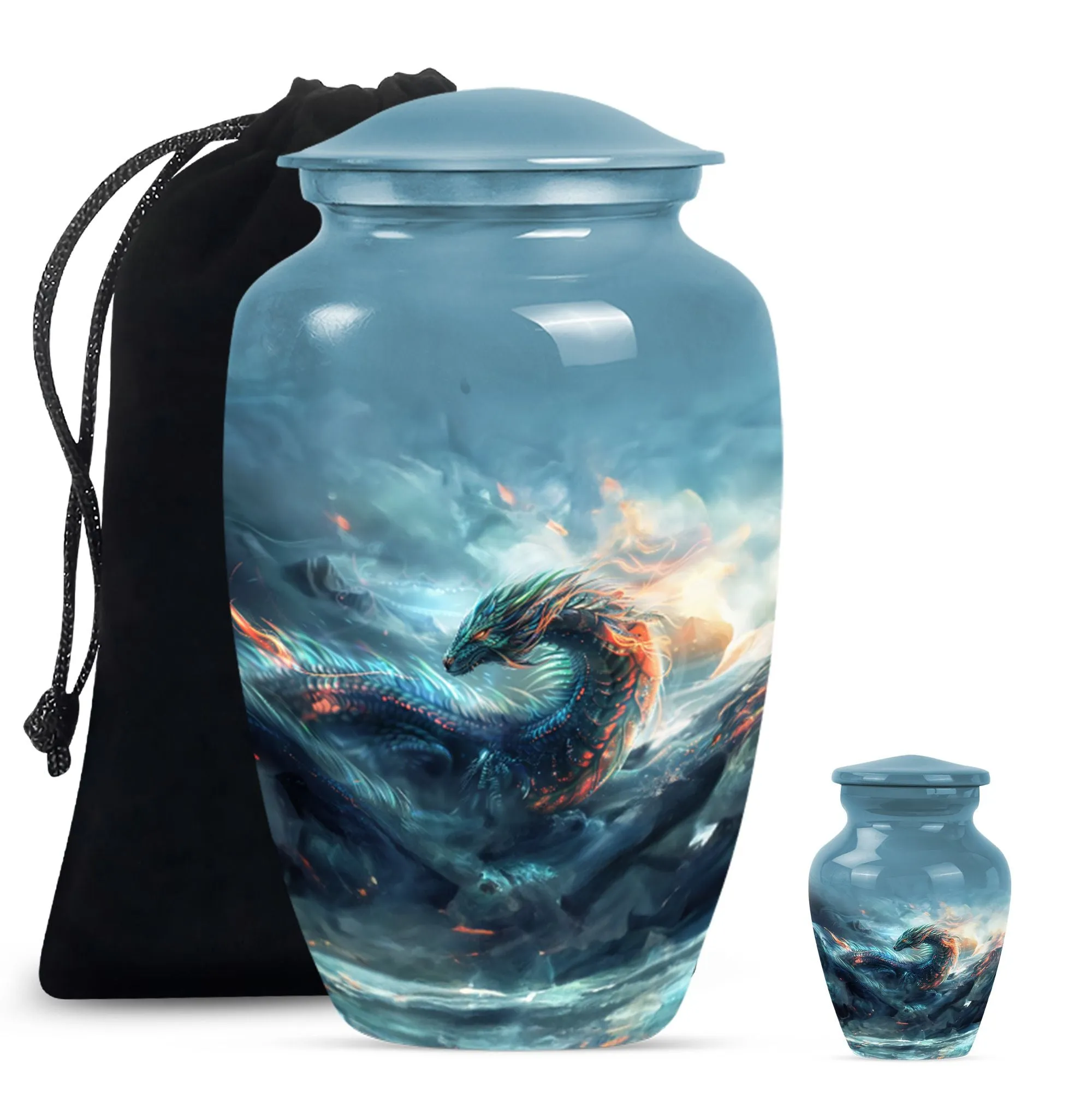 Divine Dragon - Restful Eternity Cremation Urn for Human Ashes