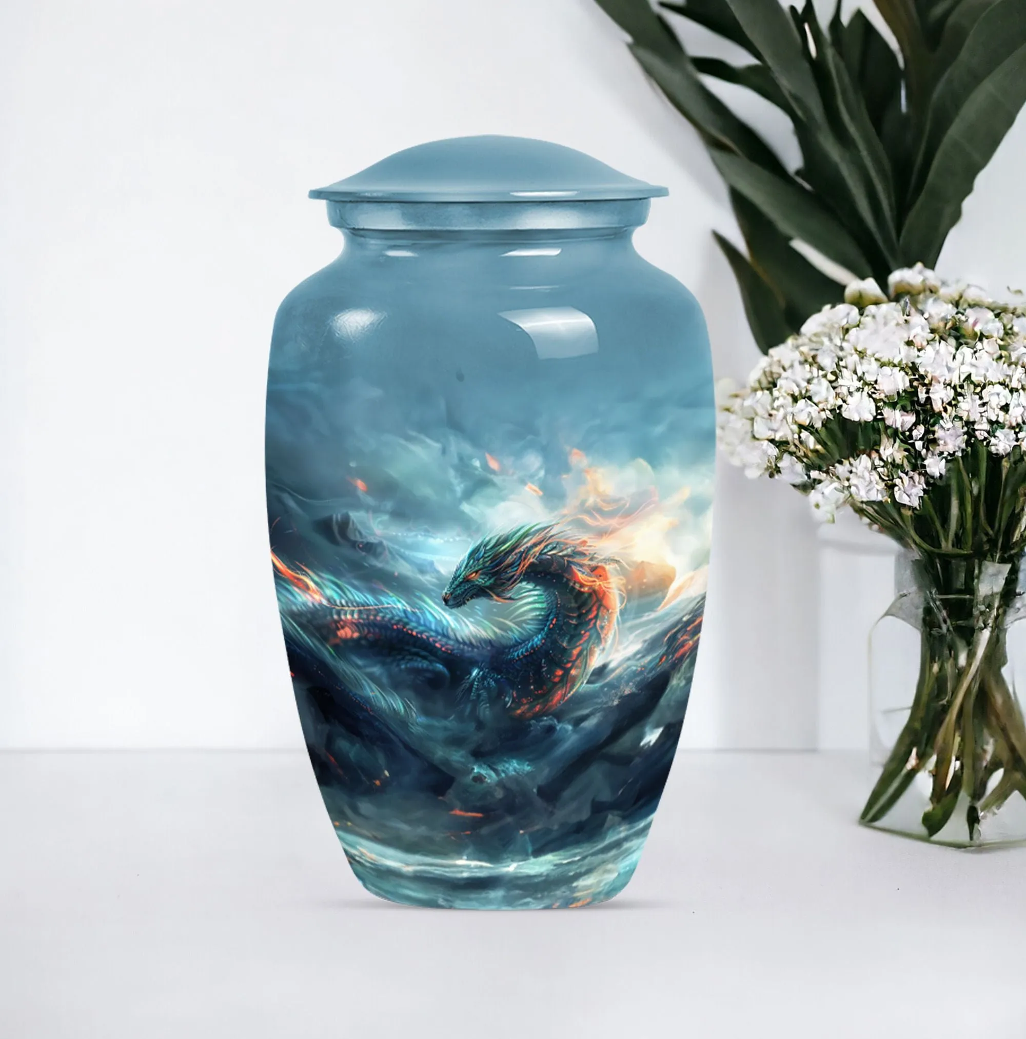 Divine Dragon - Restful Eternity Cremation Urn for Human Ashes