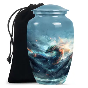 Divine Dragon - Restful Eternity Cremation Urn for Human Ashes