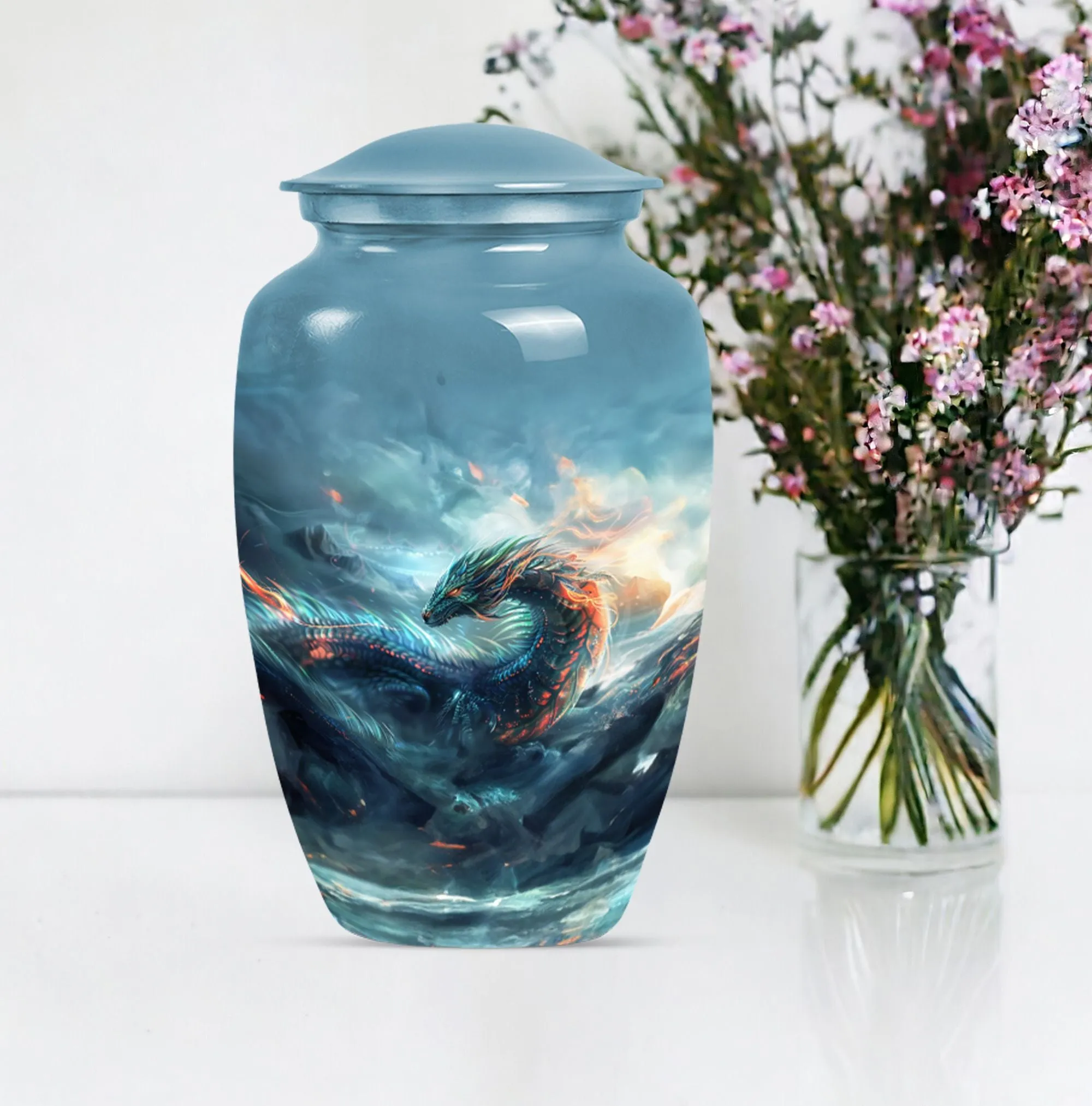 Divine Dragon - Restful Eternity Cremation Urn for Human Ashes