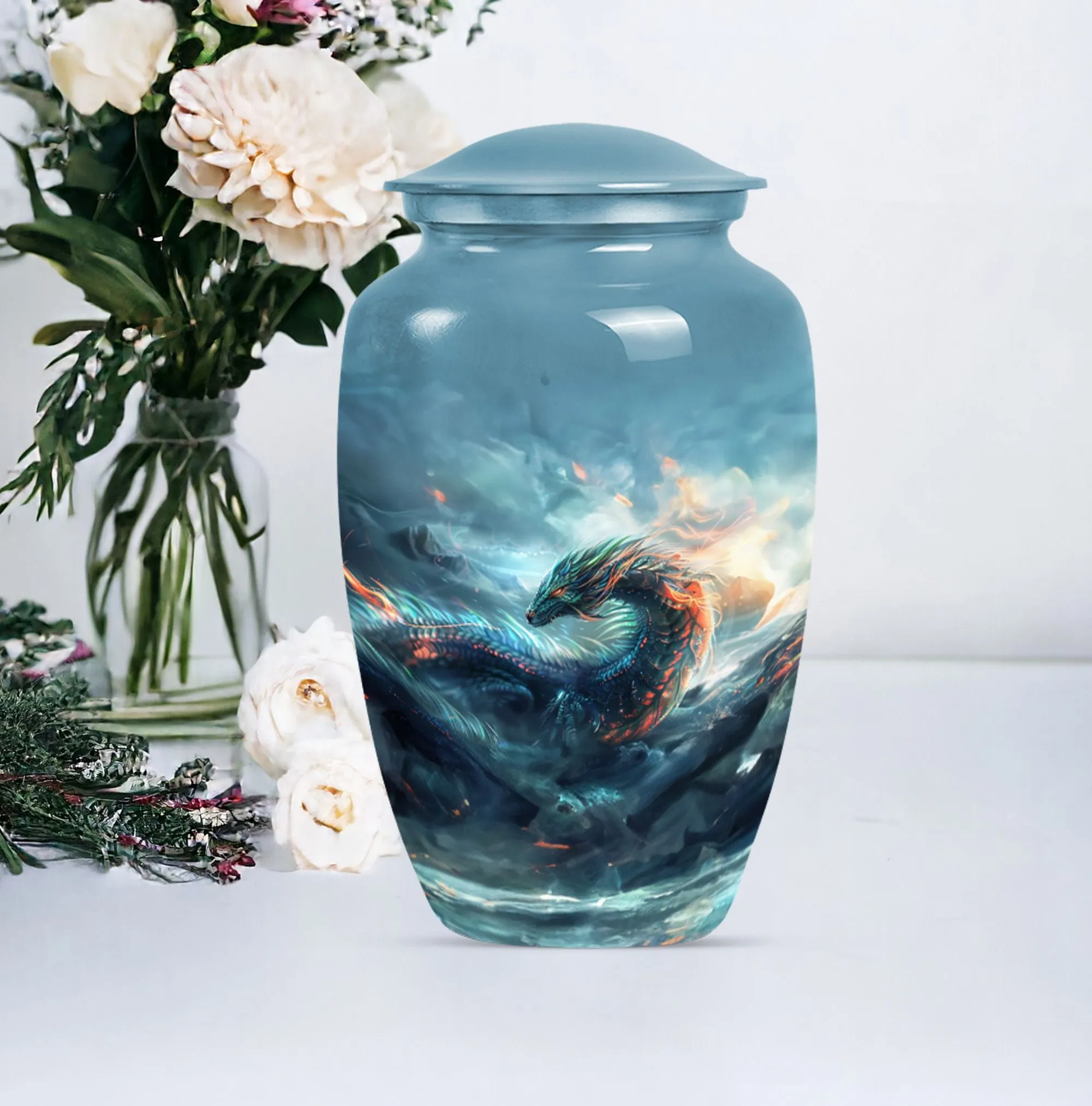 Divine Dragon - Restful Eternity Cremation Urn for Human Ashes