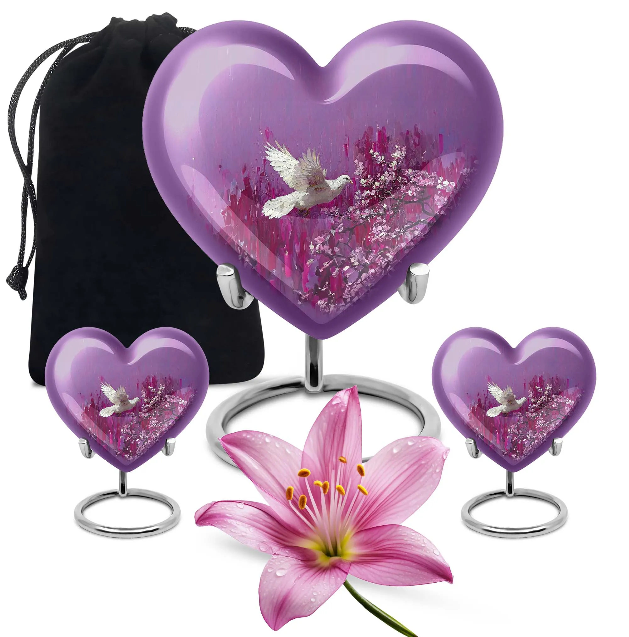 Dove Bird Cremation Adult Urns For Human Ashes