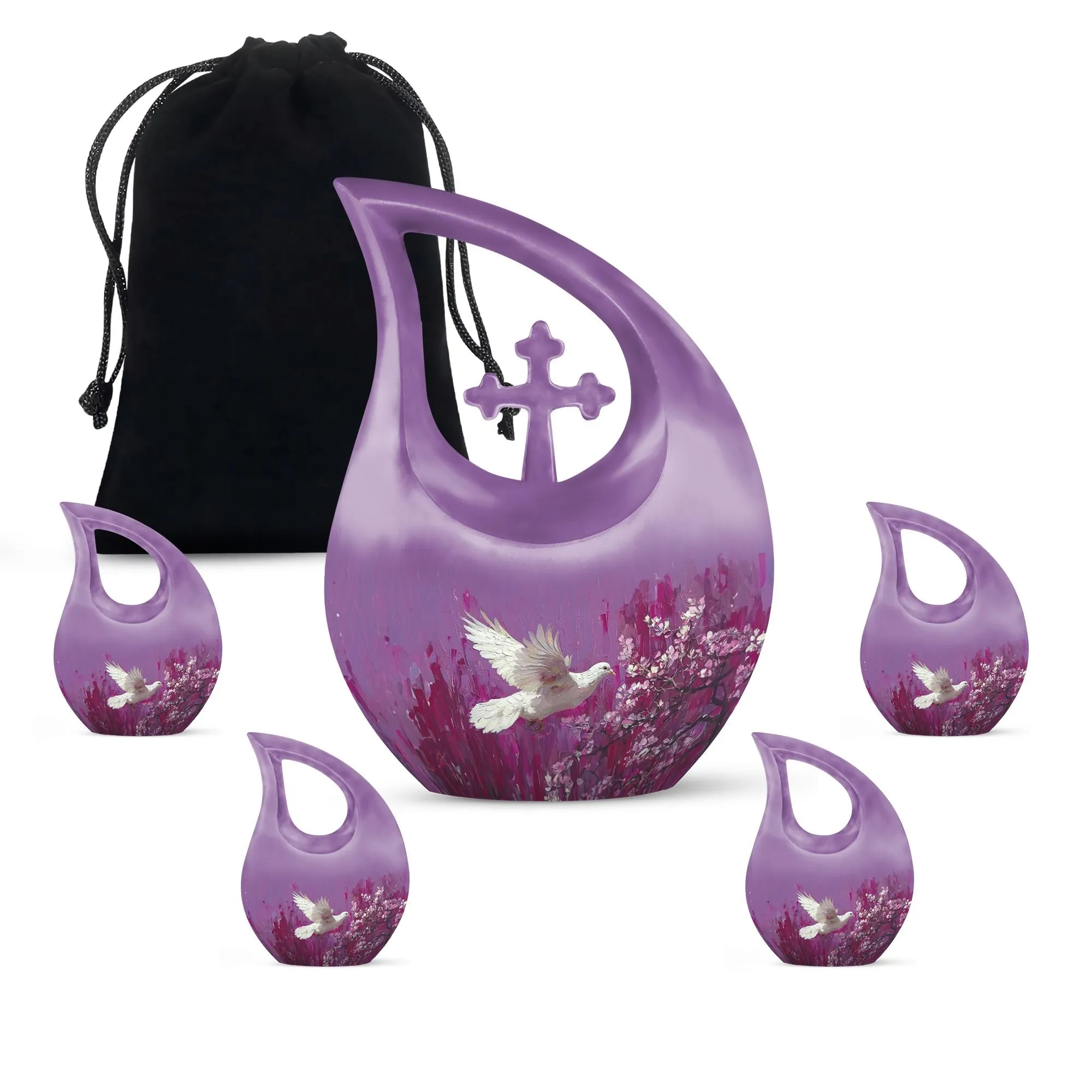 Dove Bird Cremation Adult Urns For Human Ashes