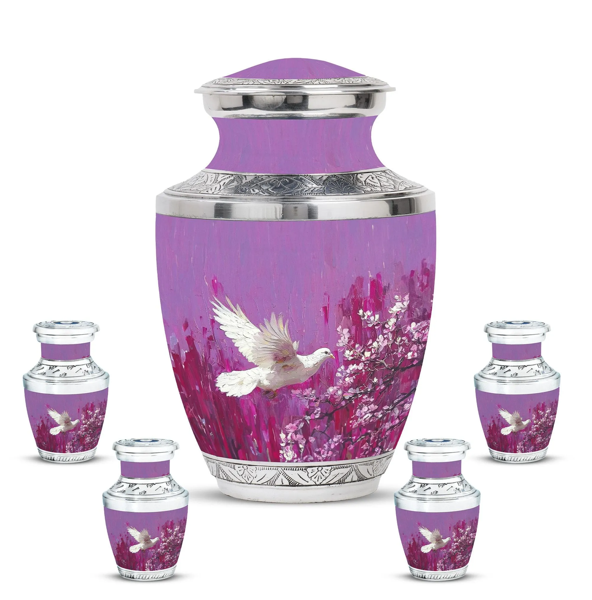 Dove Bird Cremation Adult Urns For Human Ashes