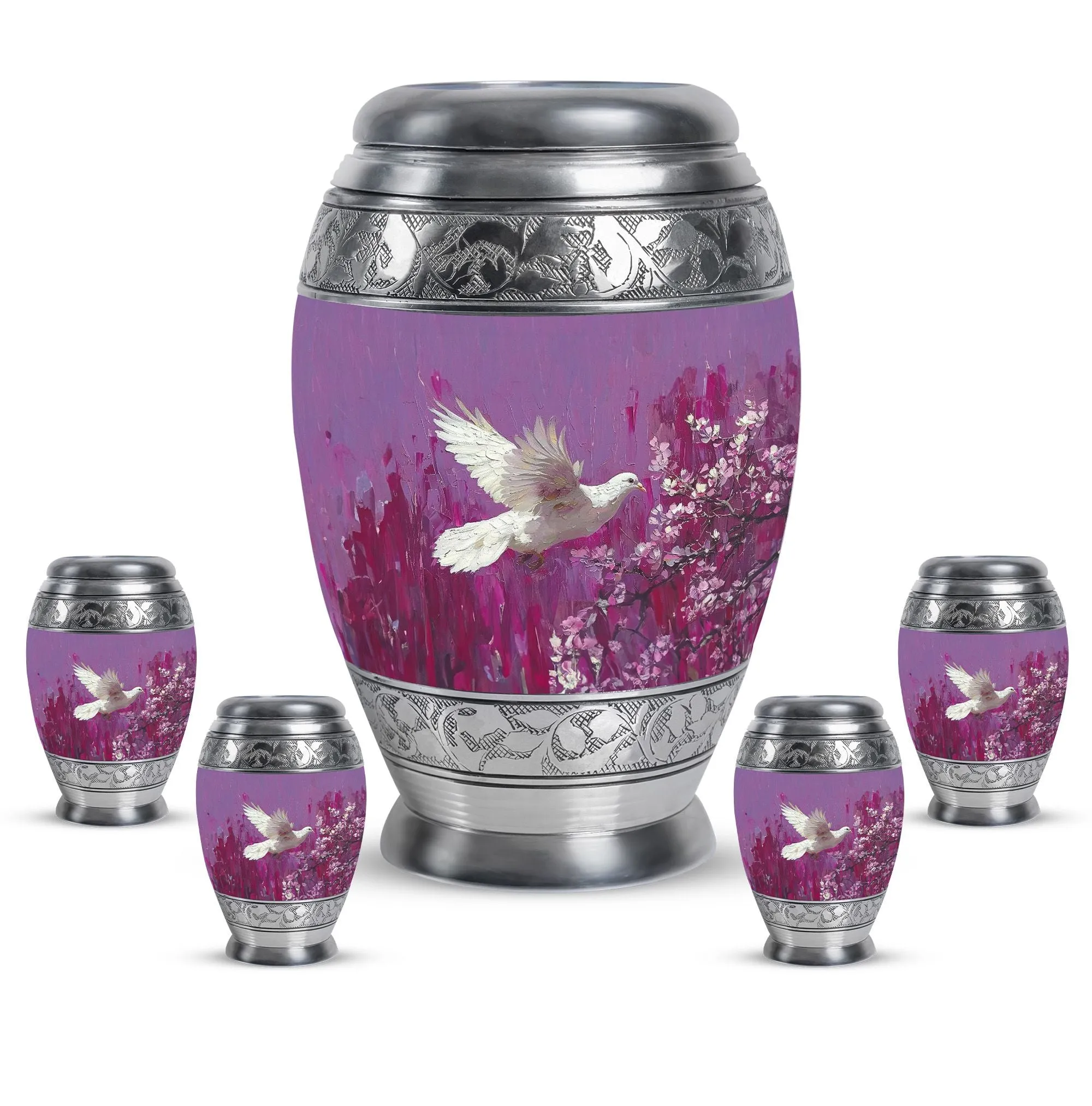 Dove Bird Cremation Adult Urns For Human Ashes