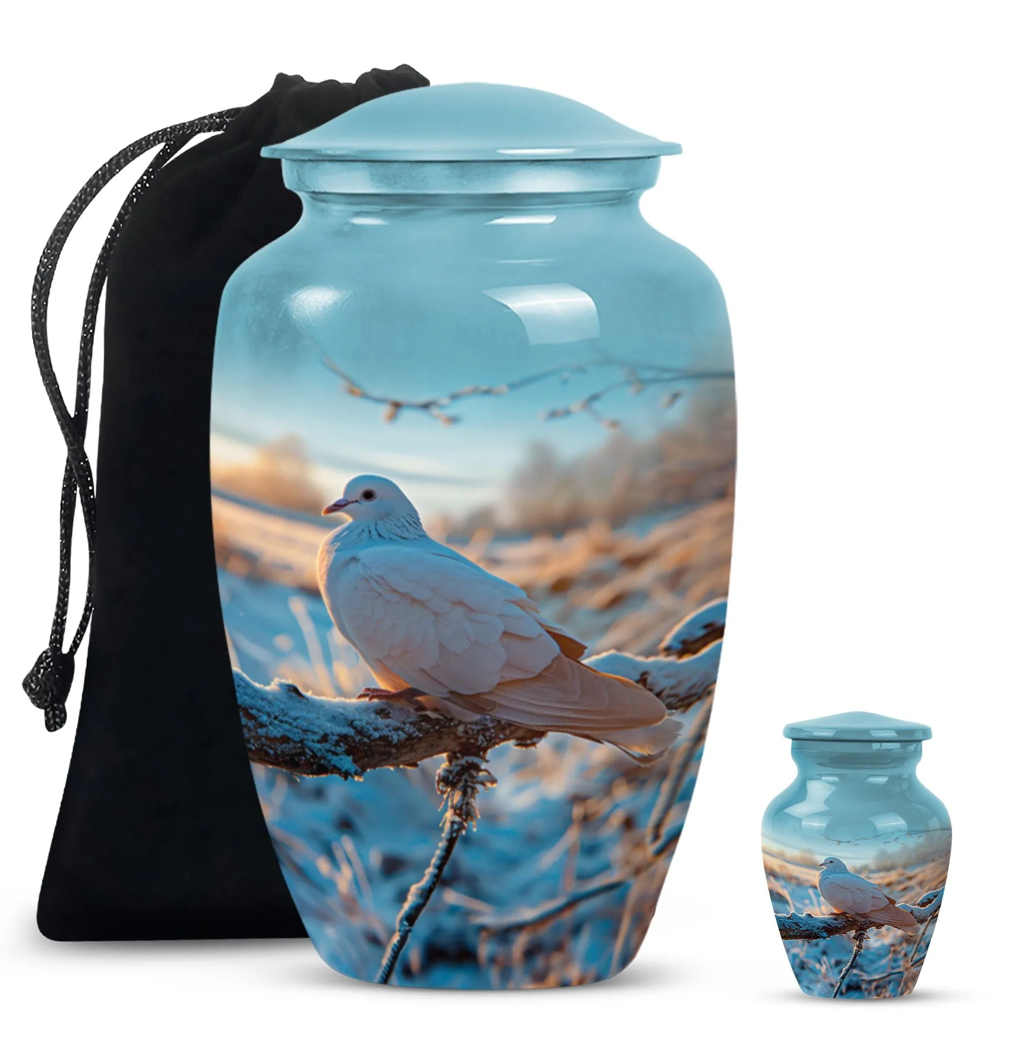Dove Crest - Premium Dove Urn for Celebrating Legacy & Peace