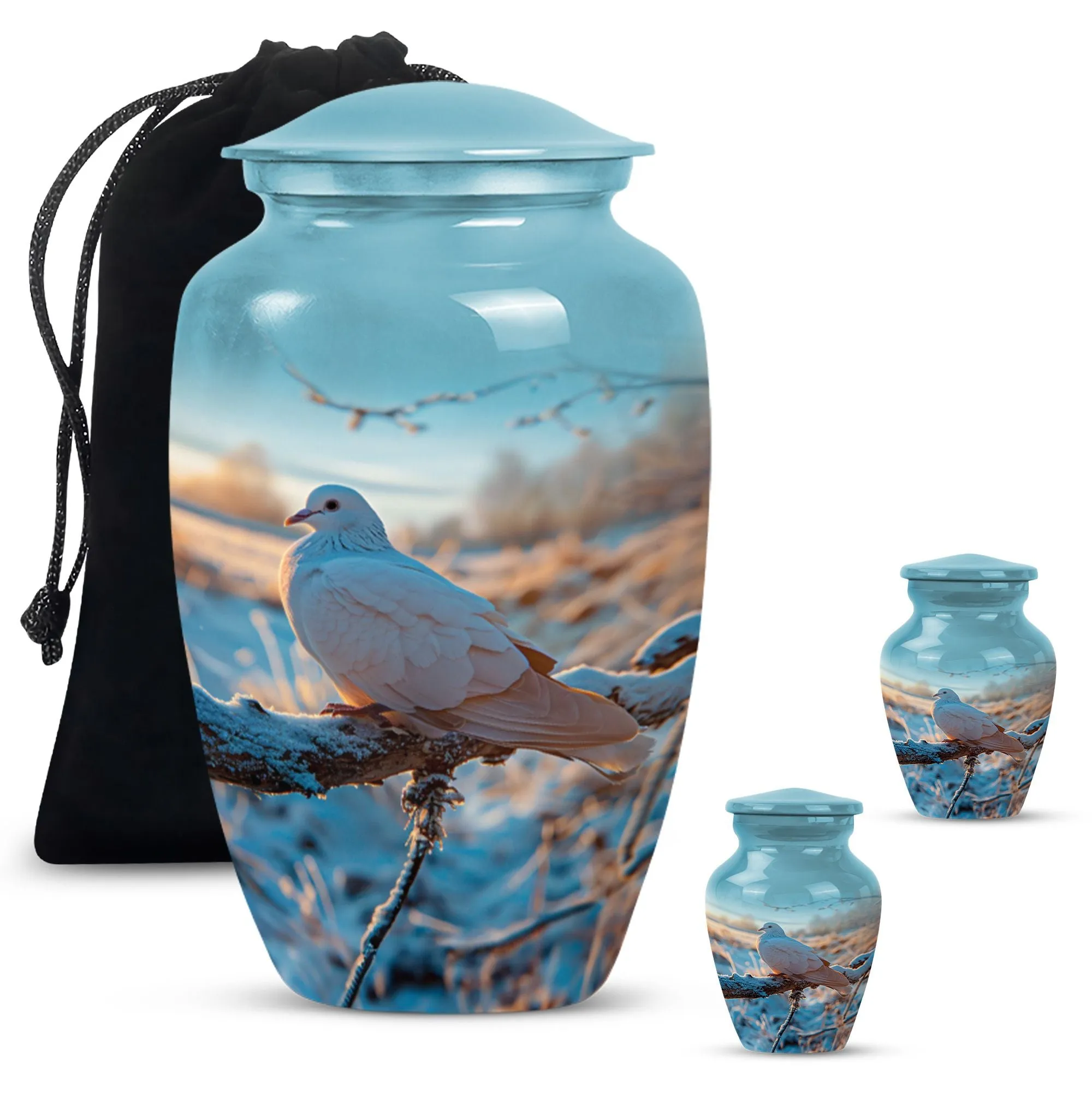 Dove Crest - Premium Dove Urn for Celebrating Legacy & Peace