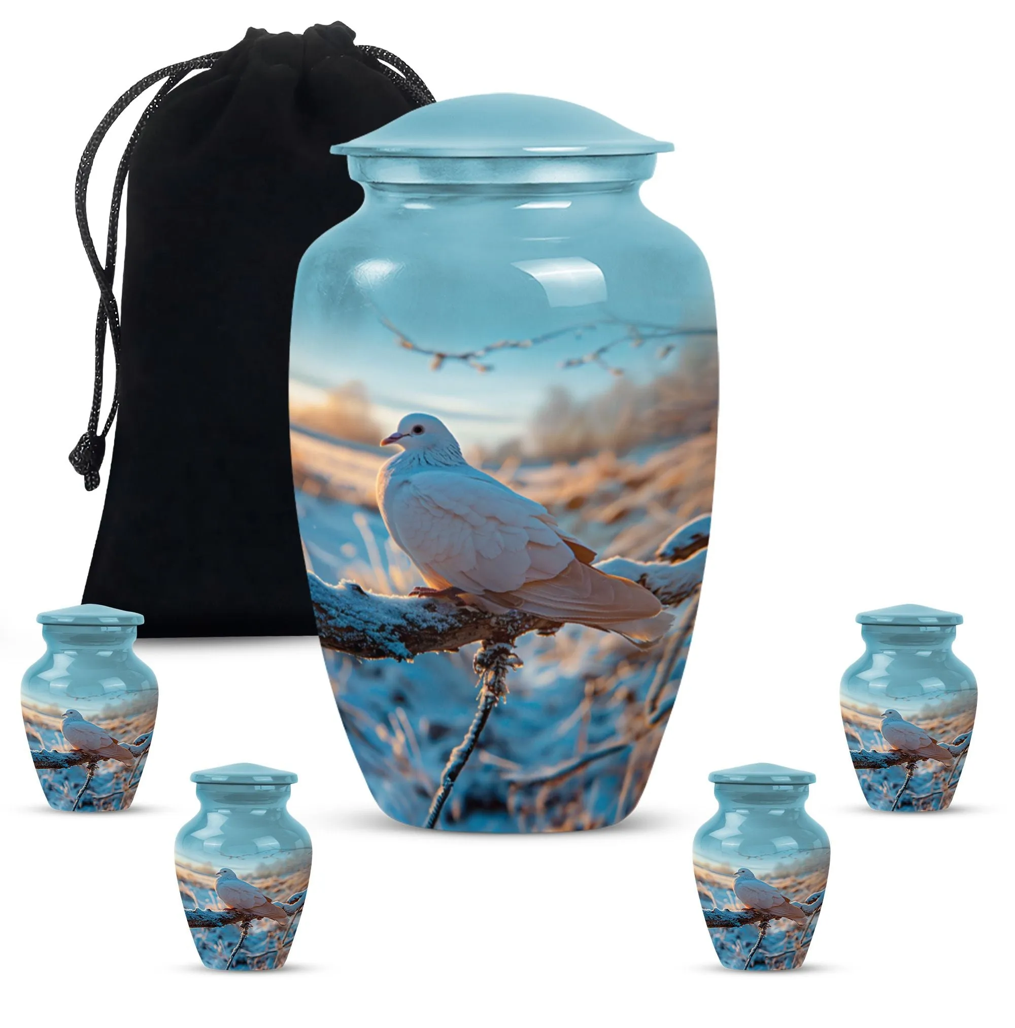 Dove Crest - Premium Dove Urn for Celebrating Legacy & Peace