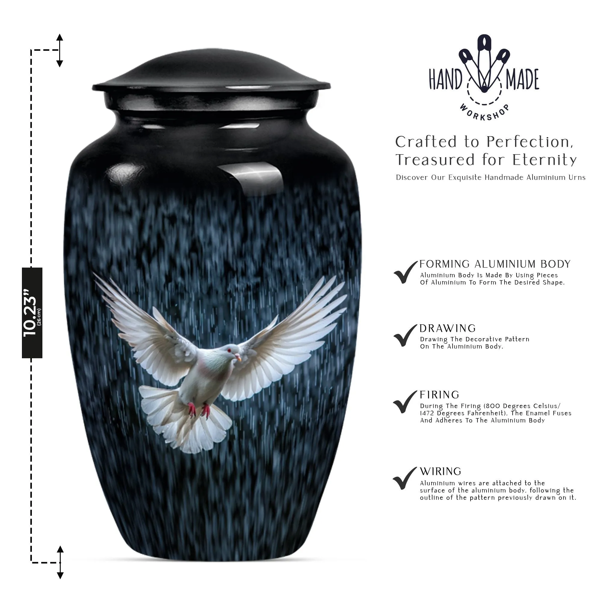 Dove Urn Eternity: Cherished Memorial Cremation Funeral Keepsake