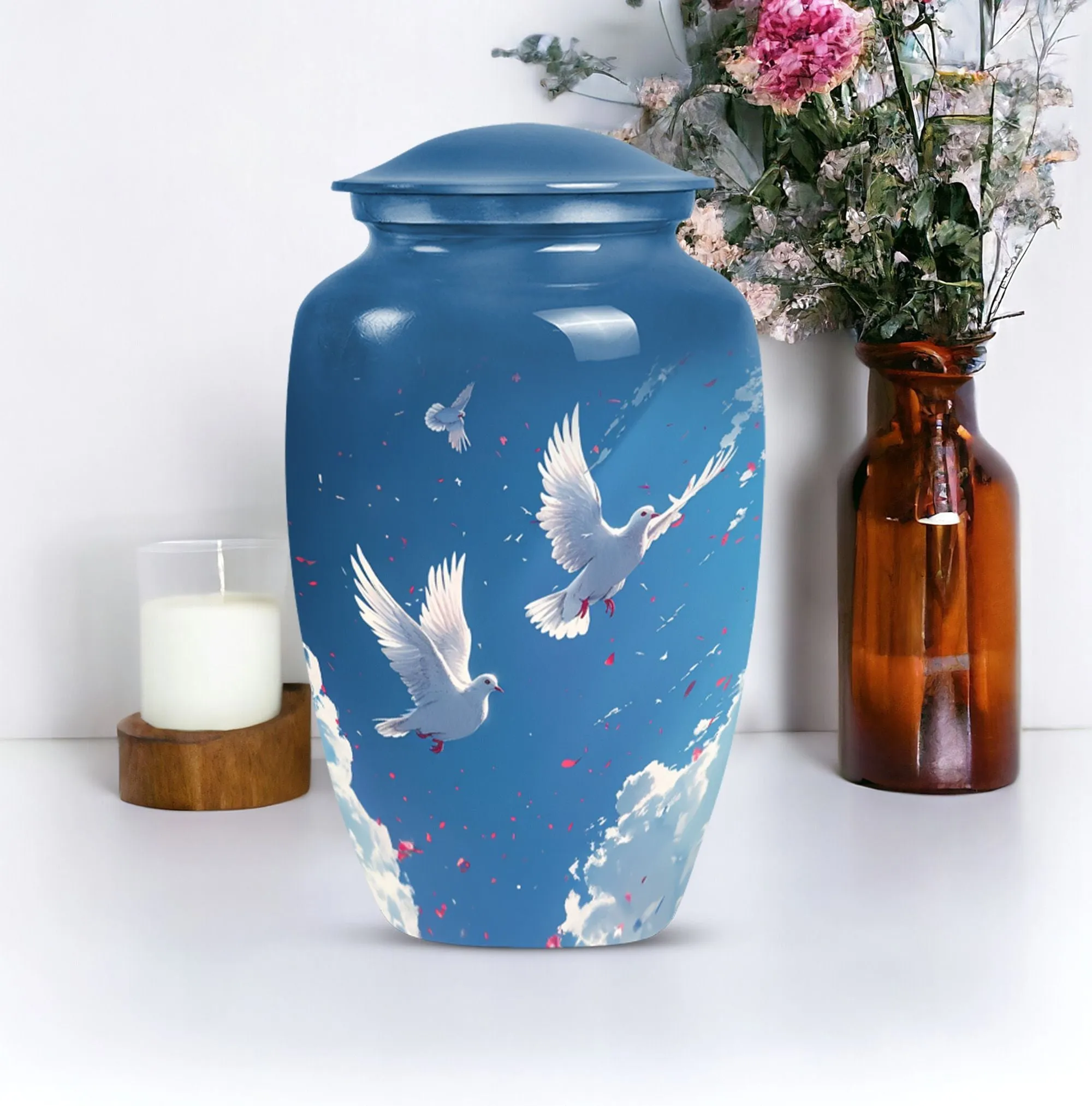 Dove Urn Harmony - Traditionally Crafted Manly Cremation Urn