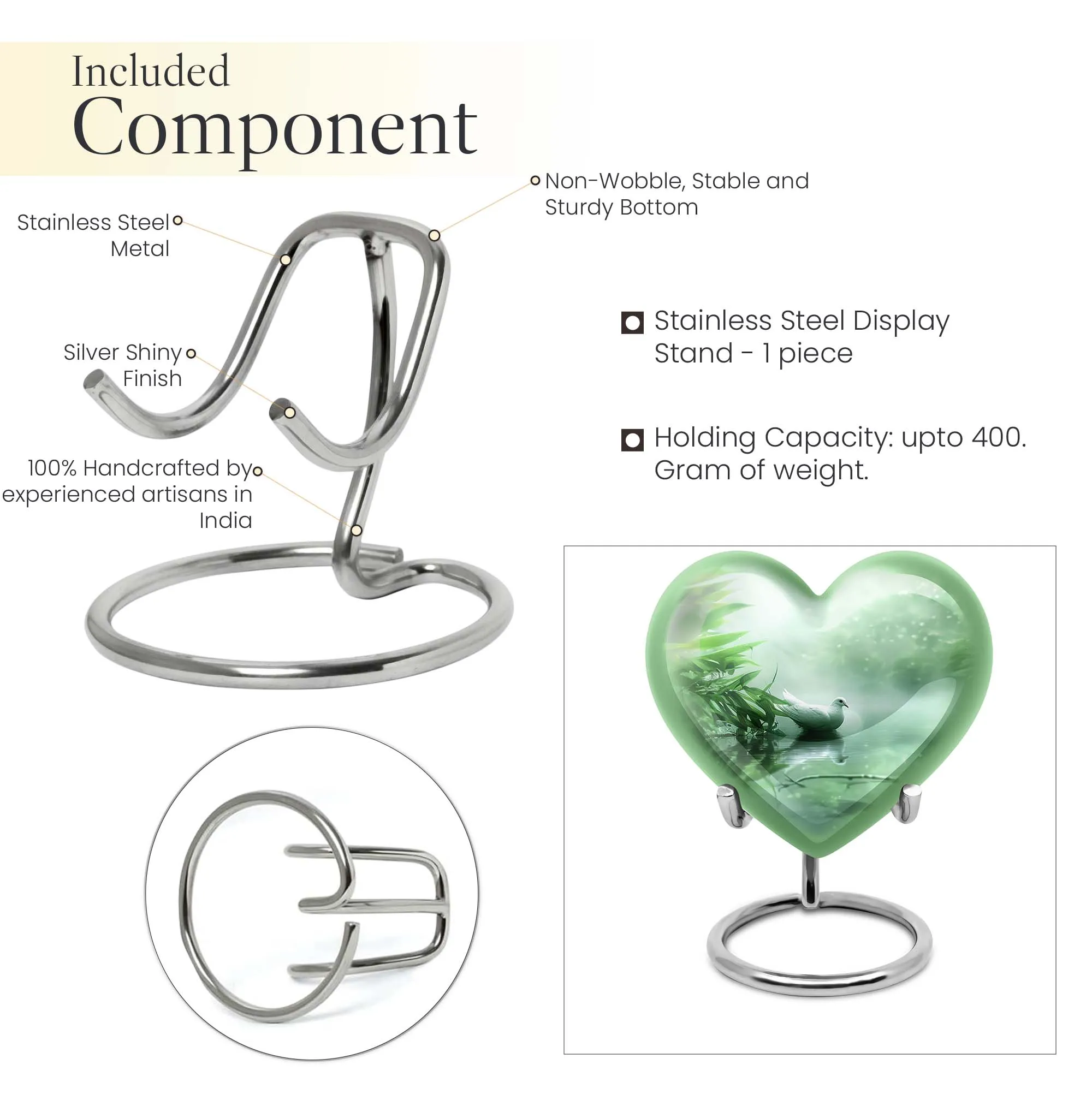 Dove Urn: Innovative Resting Place suitable for Adult Human Cremation Ashes