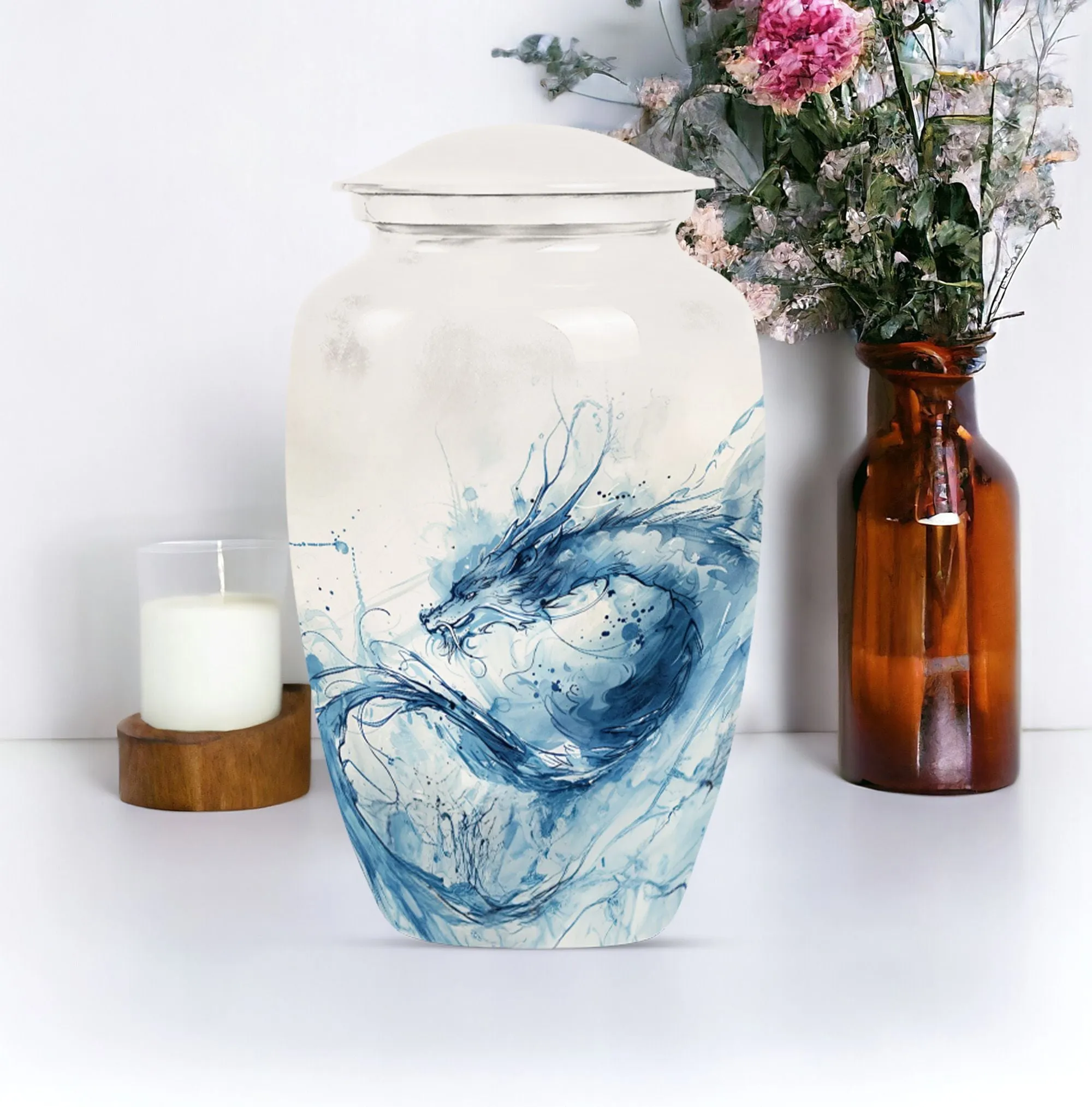 Dragon Burial Medium Urn: An Artistic and Classic Memorial Urn