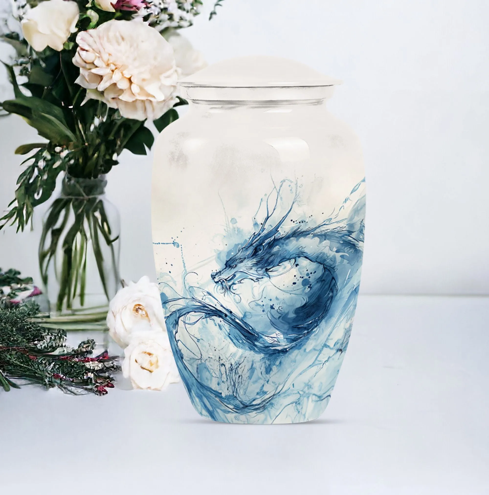 Dragon Burial Medium Urn: An Artistic and Classic Memorial Urn