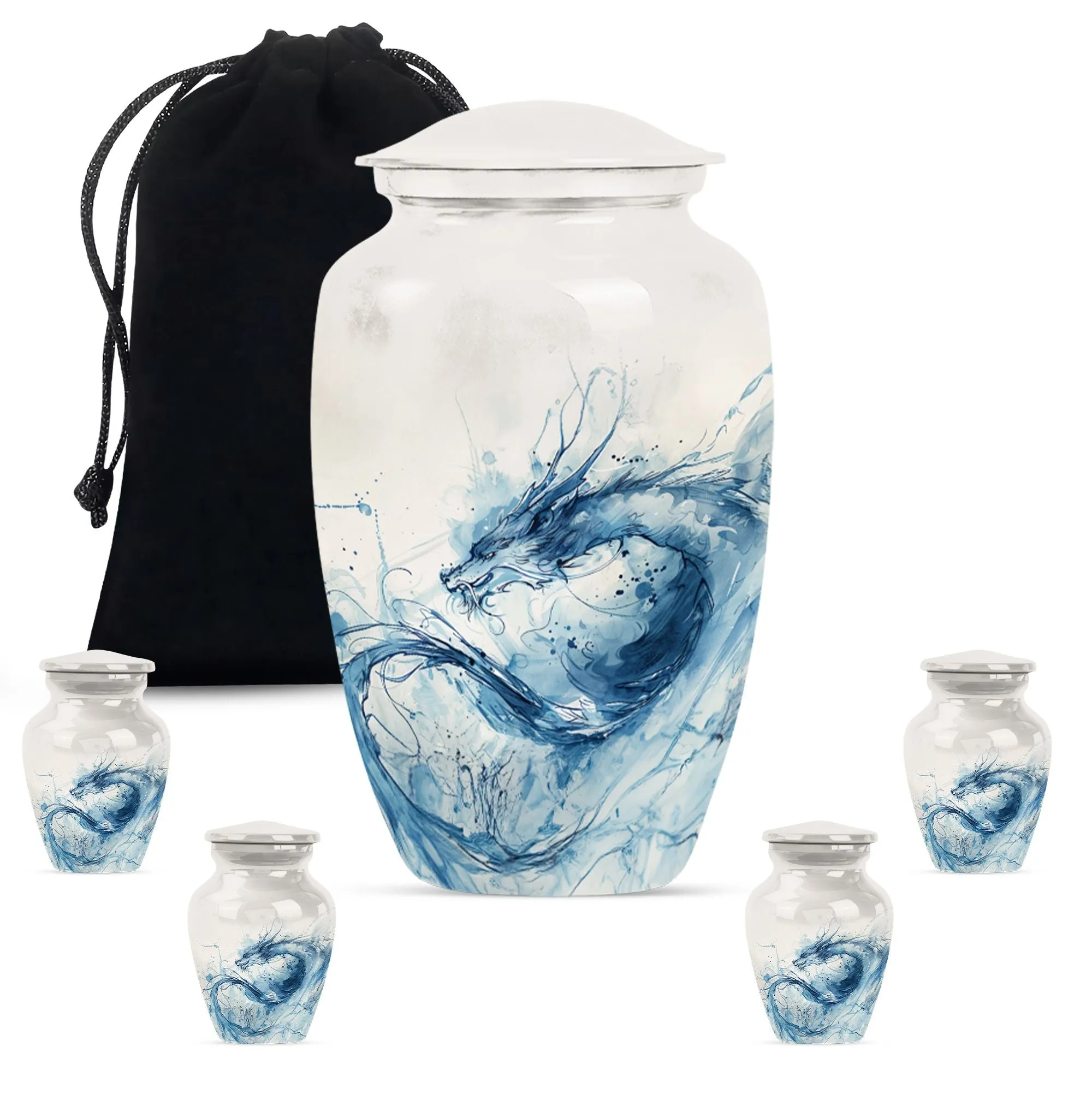 Dragon Burial Medium Urn: An Artistic and Classic Memorial Urn