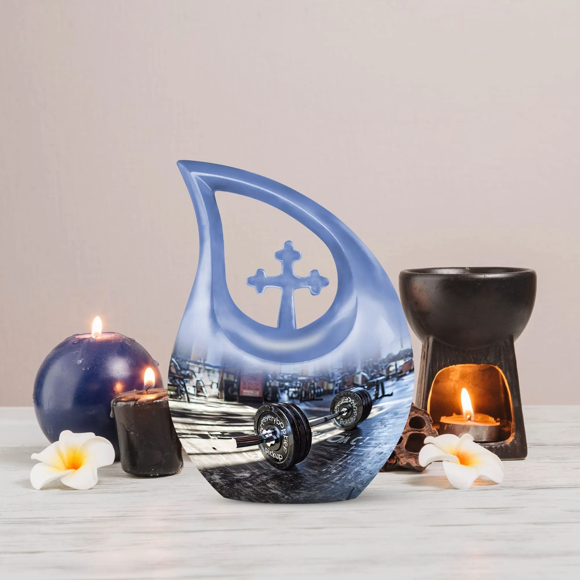 Dumbles Urn - Cross Drop Design, Memorial Urn for Human Ashes