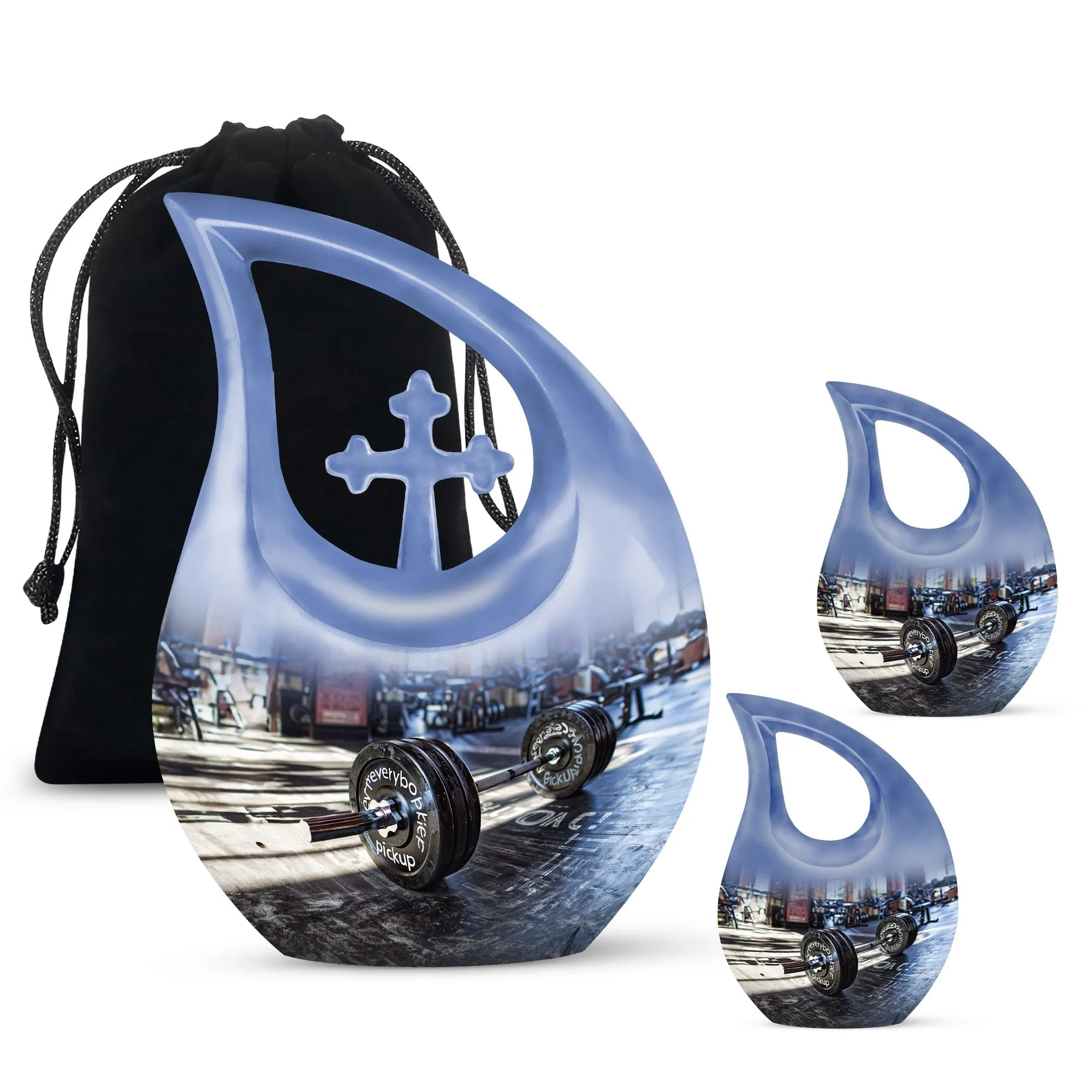 Dumbles Urn - Cross Drop Design, Memorial Urn for Human Ashes