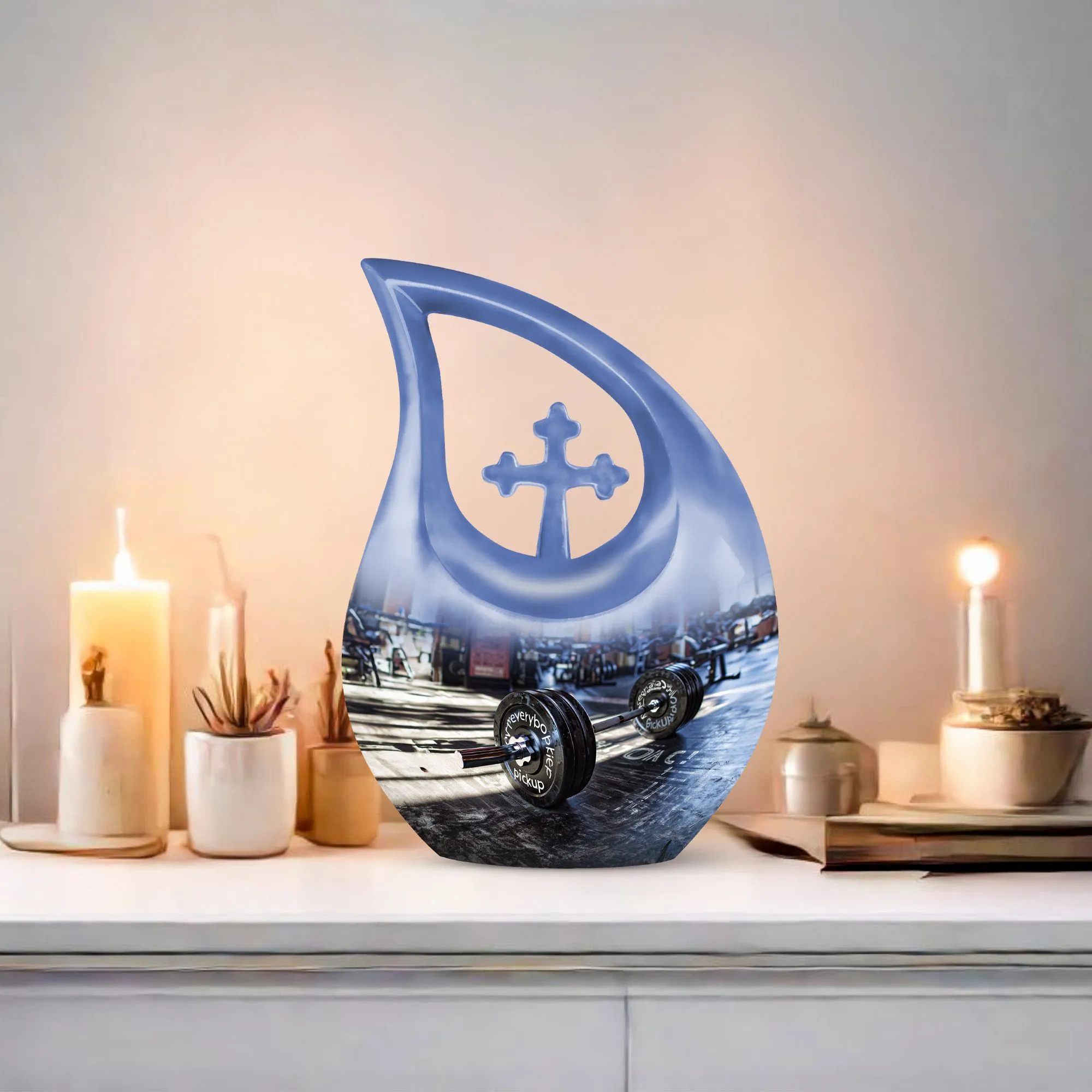 Dumbles Urn - Cross Drop Design, Memorial Urn for Human Ashes