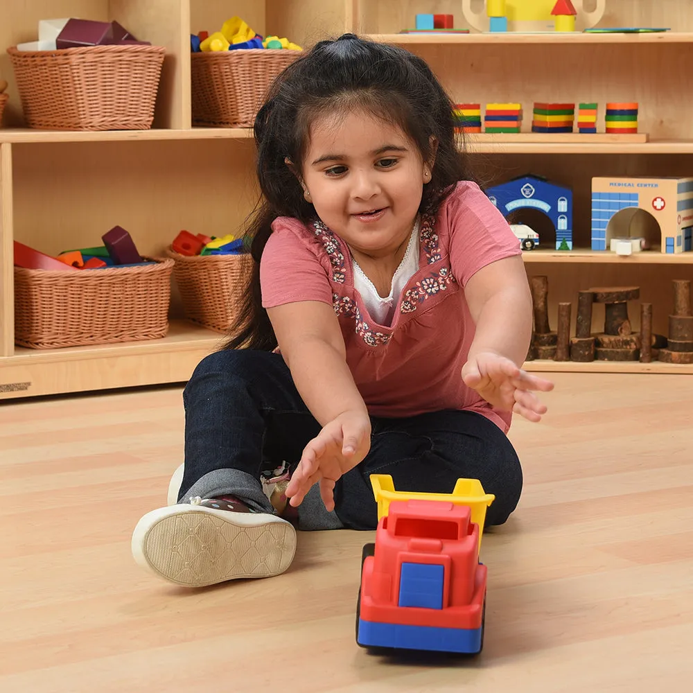 Durable Tough Trucks Playset | Set of 6 Construction Vehicles