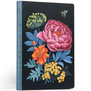 eeBoo Piece & Love: Abundant Bouquet Gilded Journal - Floral Hardcover Diary
