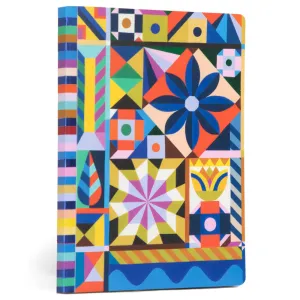 eeBoo Piece & Love Starlight Pinwheels Gilded Journal - Vibrant Adult Diary