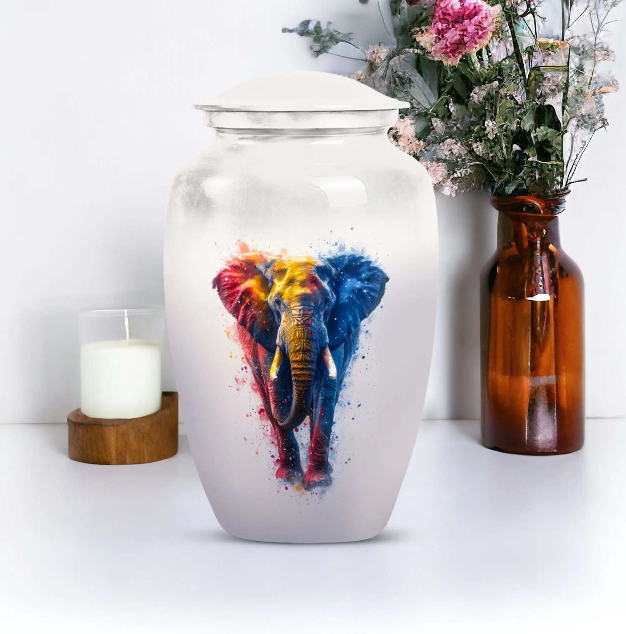 Elephant Commemoration: Classic Cremation Urn for Lasting