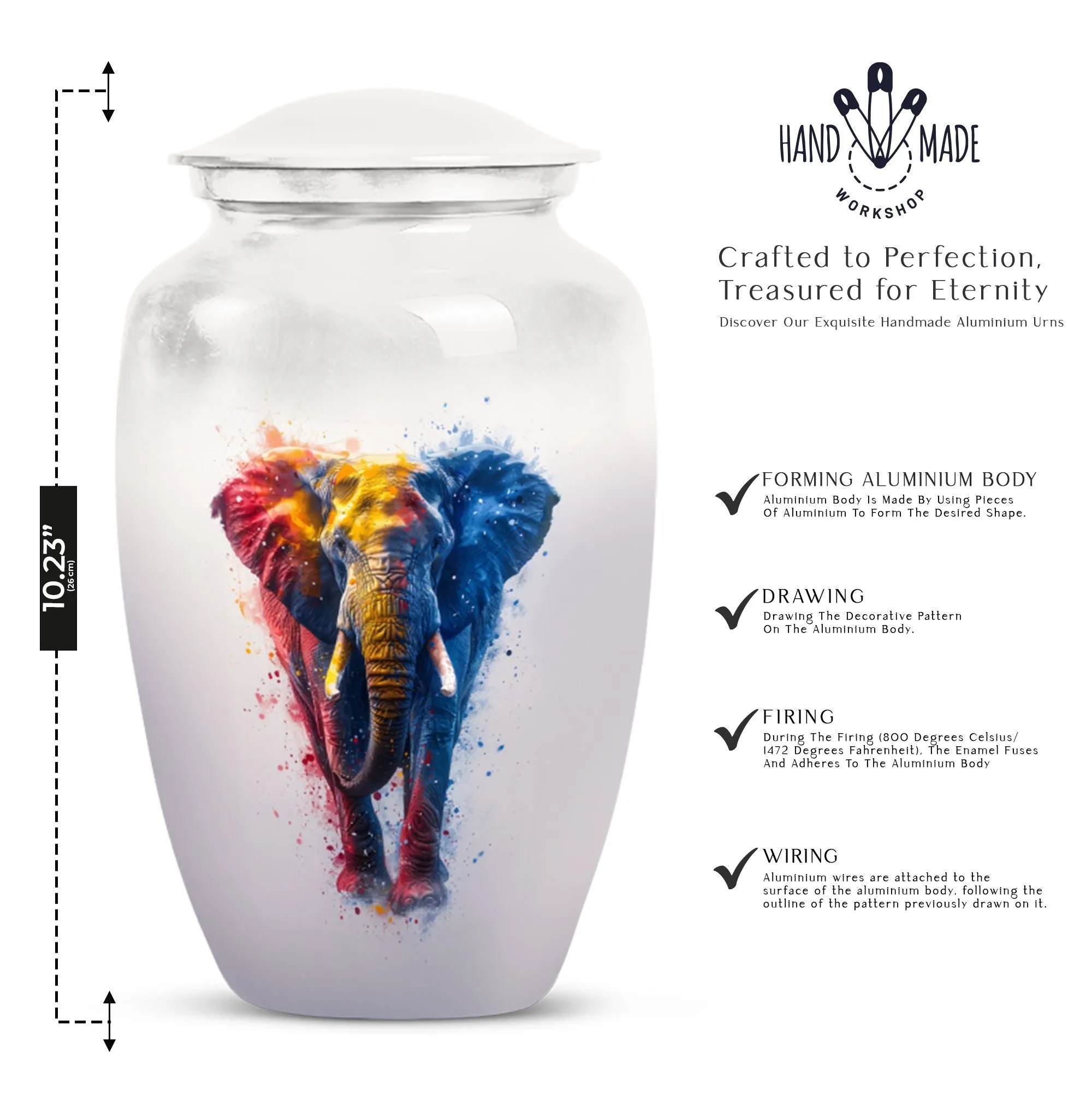 Elephant Commemoration: Classic Cremation Urn for Lasting